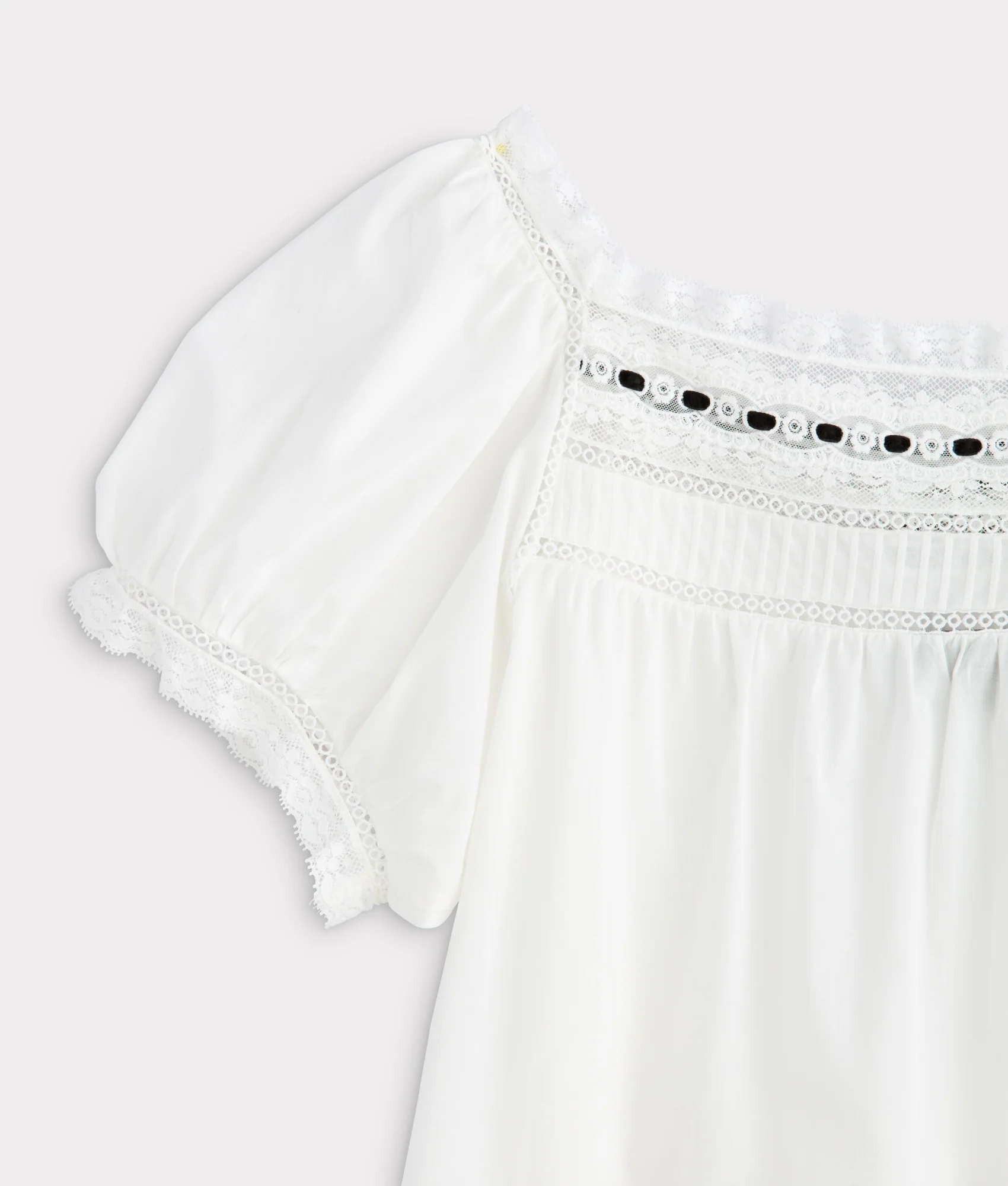 Arabella Bow Blouse :: White And Black - Image 4