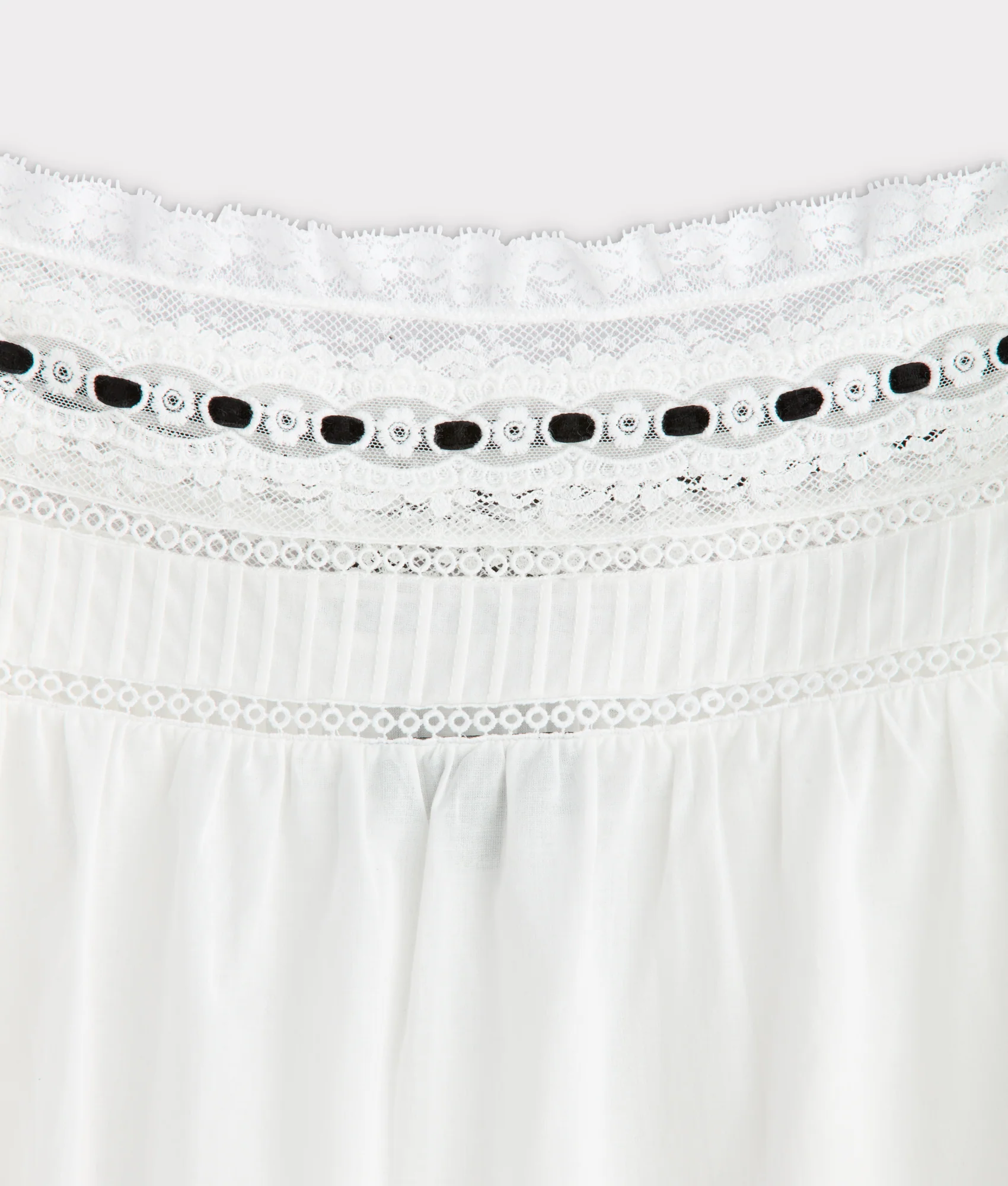 Arabella Bow Blouse :: White And Black - Image 5