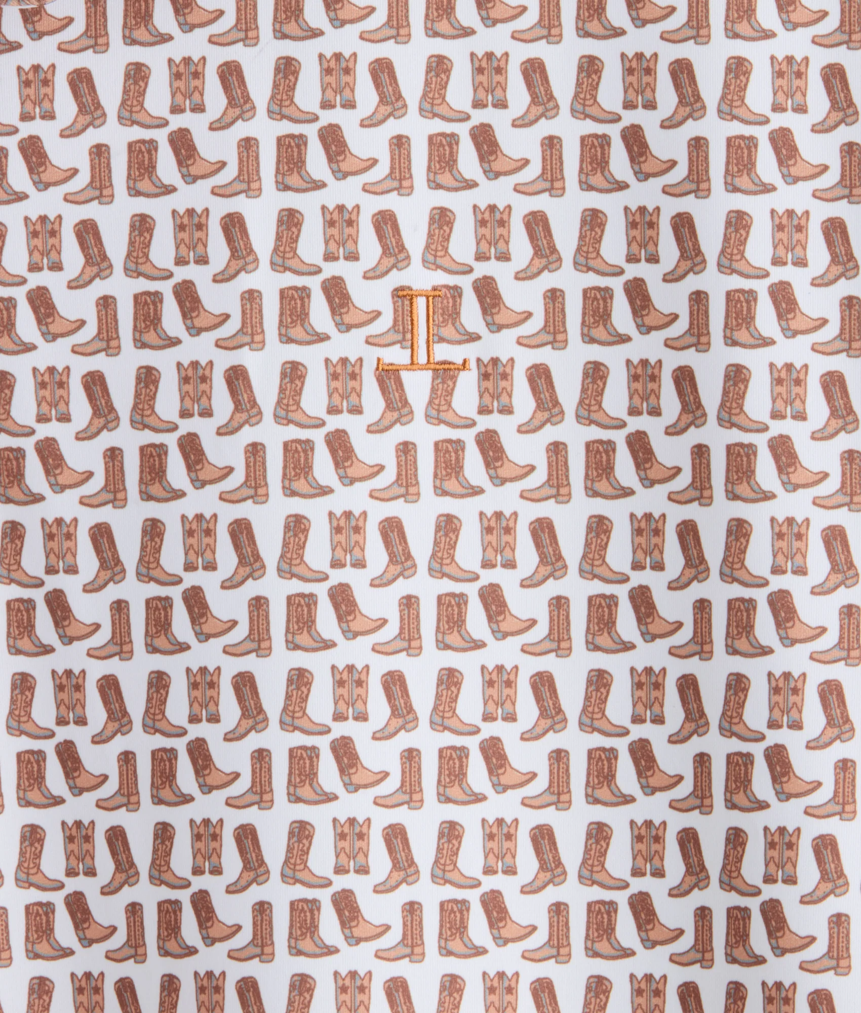 Lucchese Golf Polo :: Barnwood - Image 10