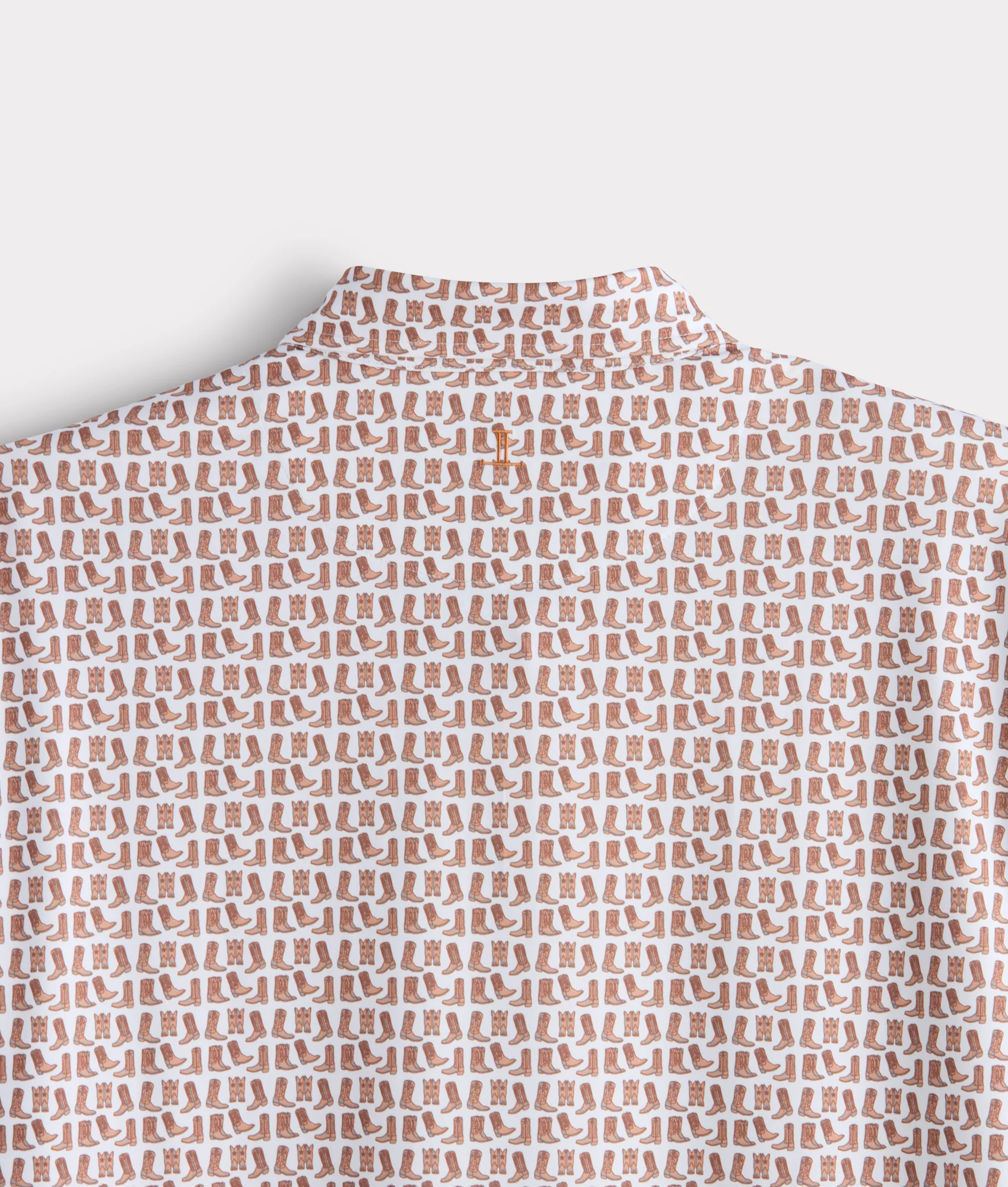 Lucchese Golf Polo :: Barnwood - Image 7