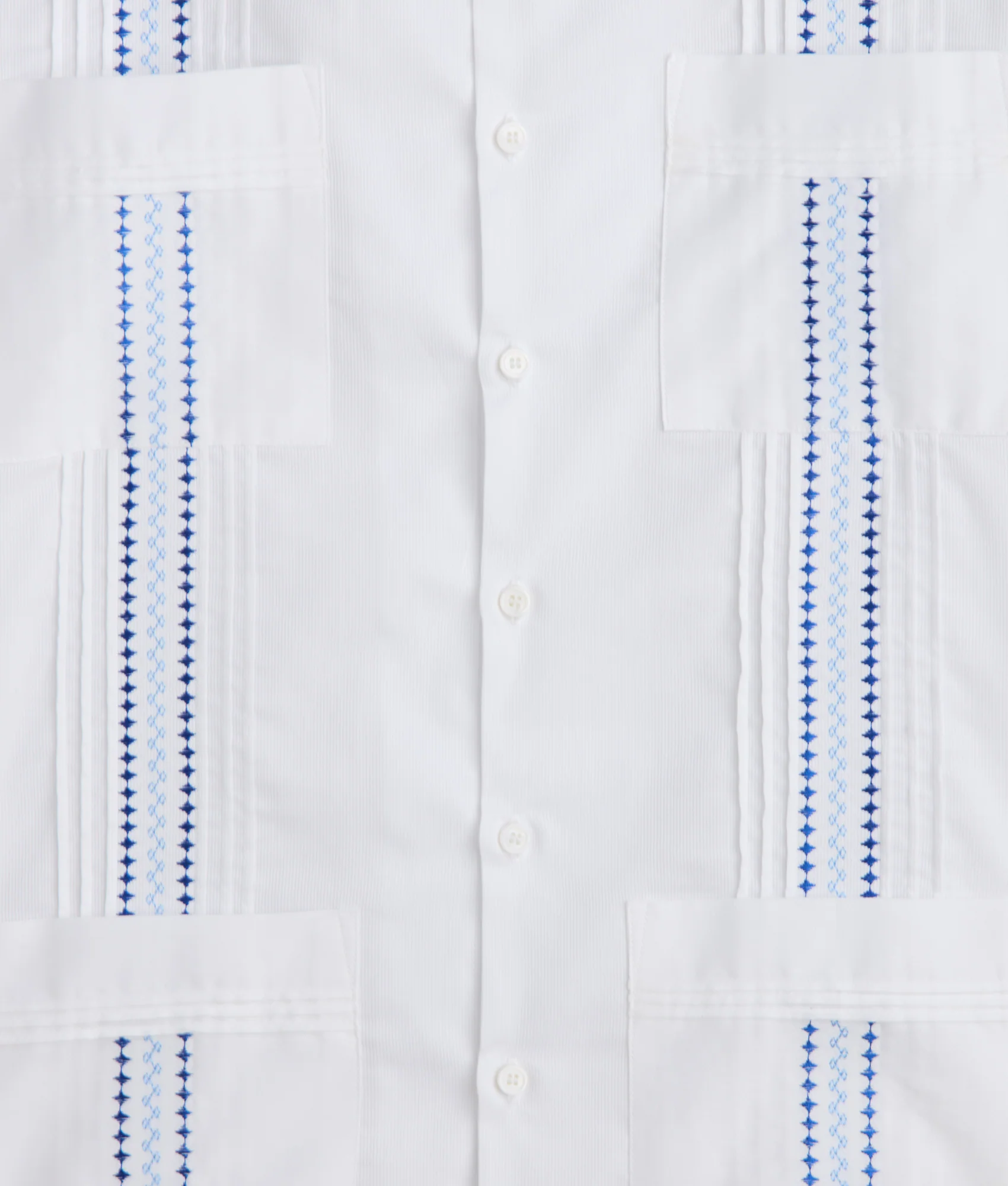 Guayabera Shirt :: White - Image 11