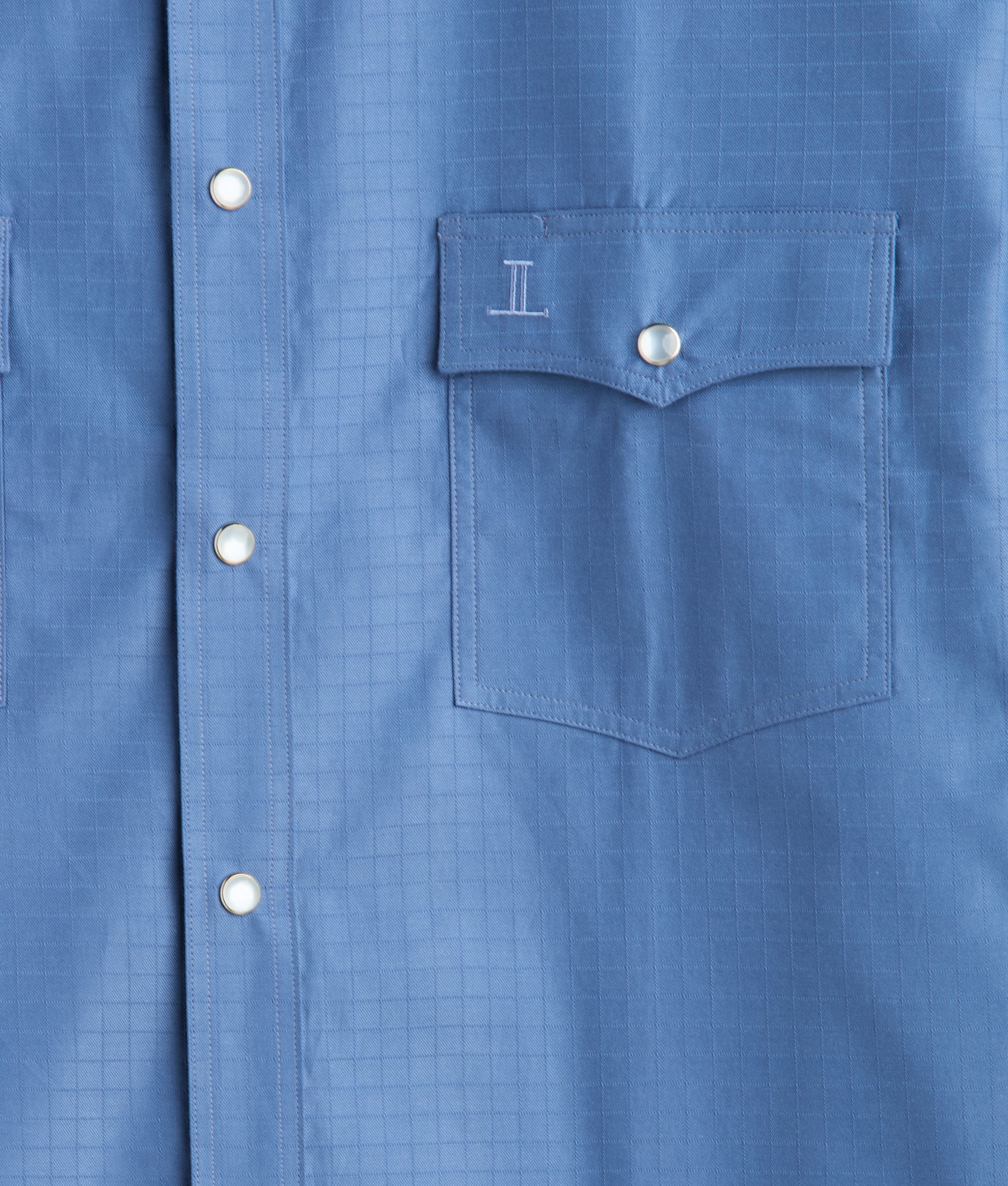 El Paso Square Dobby :: Slate Blue - Image 6