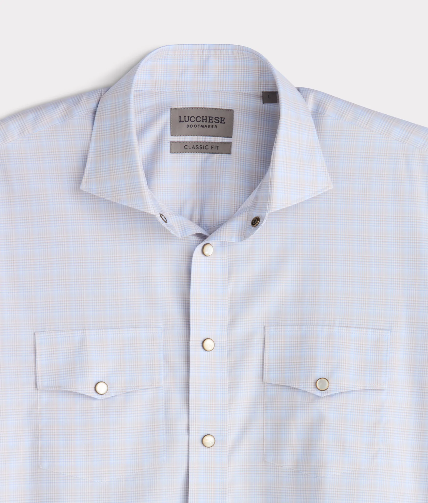 El Paso Classic Fit :: Sky Blue Plaid - Image 4