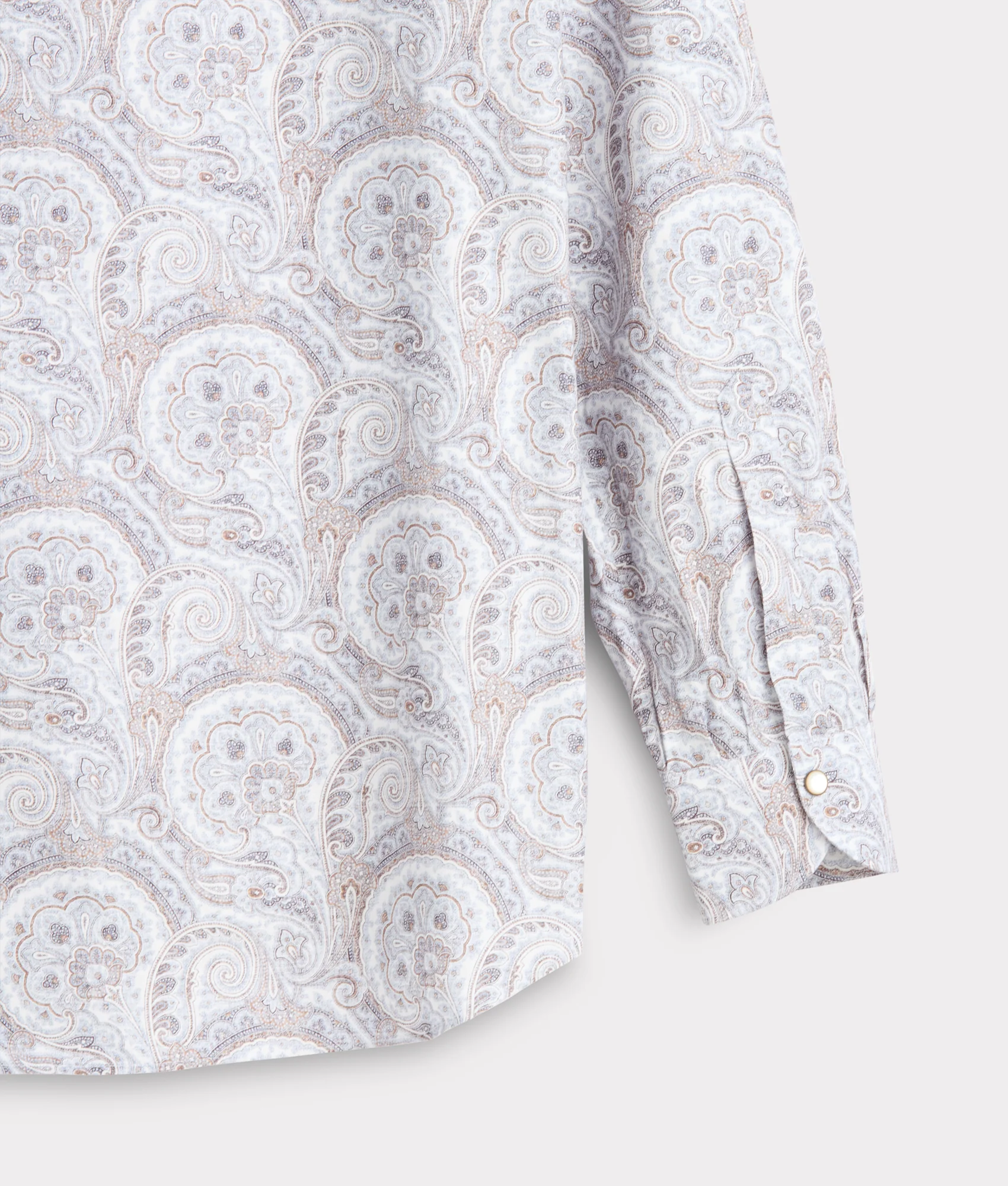El Paso Modern Fit :: Blue And Brown Paisley - Image 8