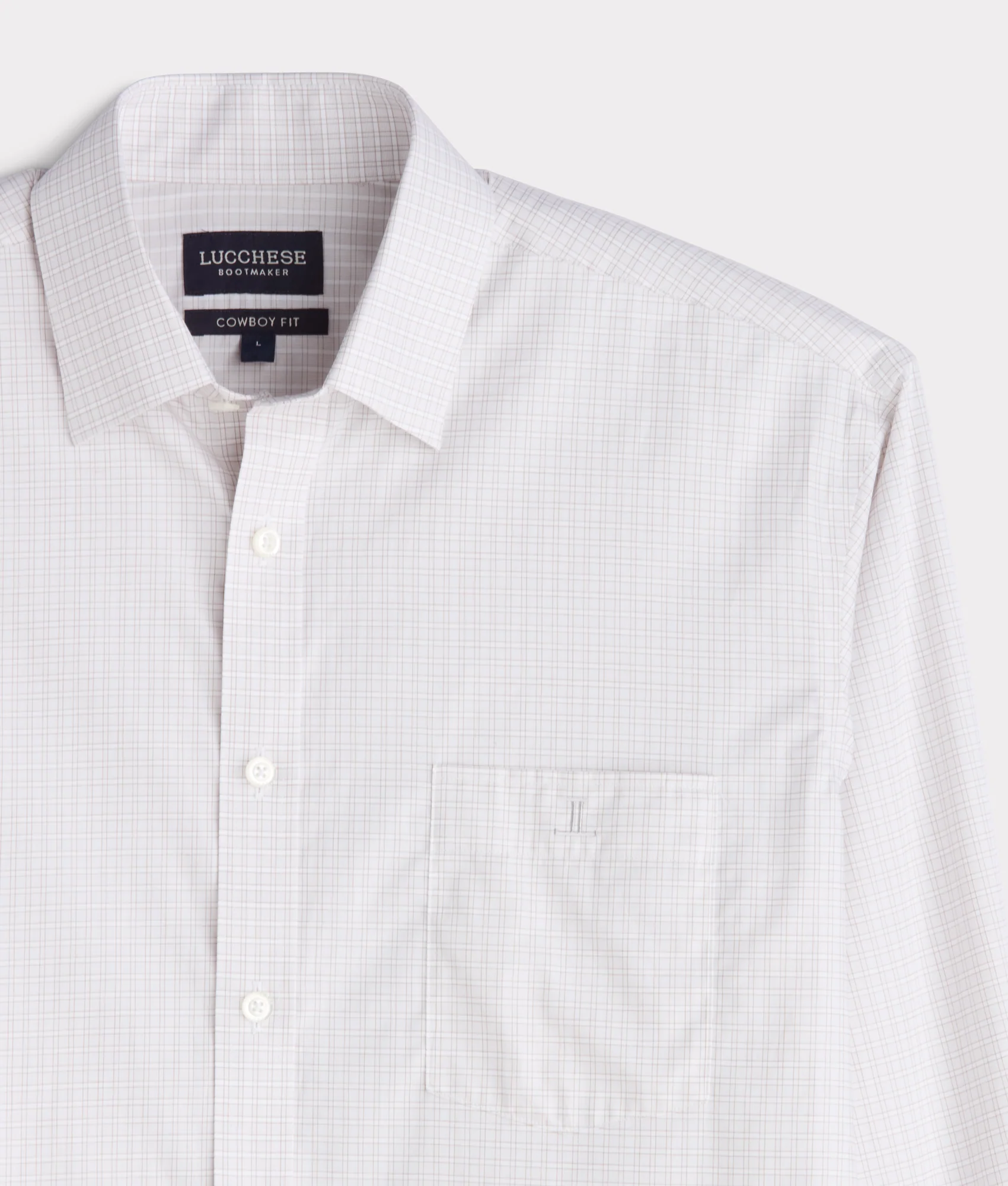 San Antonio Cowboy Fit :: Grey And White Check - Image 4