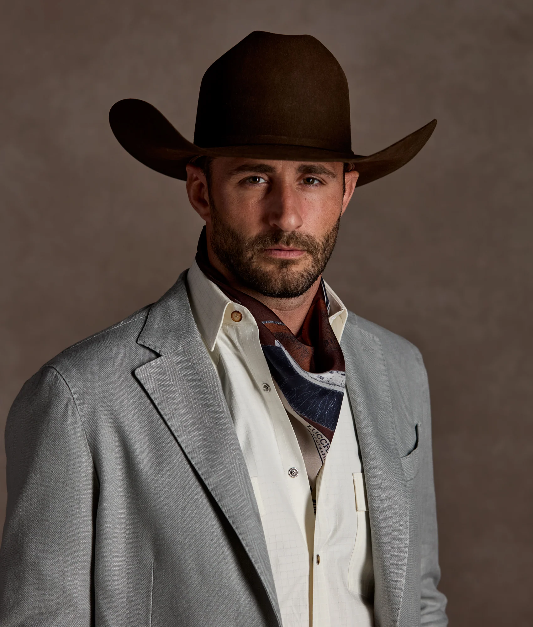 Herringbone Sport Coat - Modern Fit :: Grey - Image 3