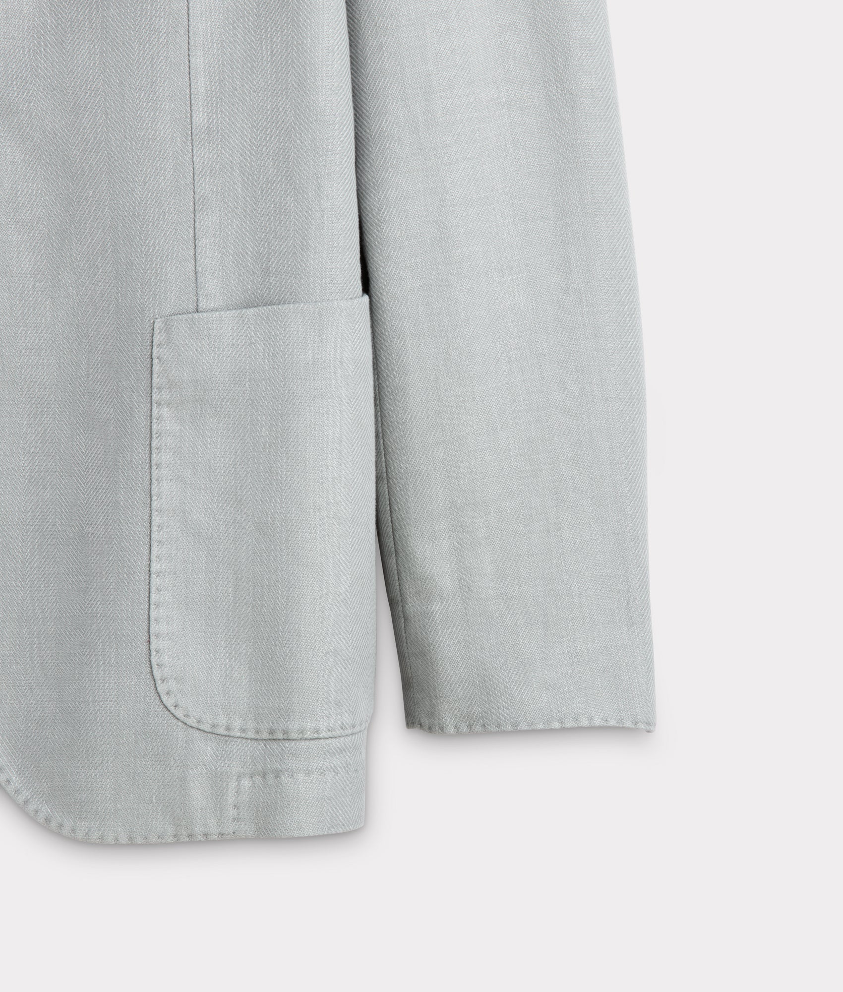 Herringbone Sport Coat - Modern Fit :: Grey - Image 9