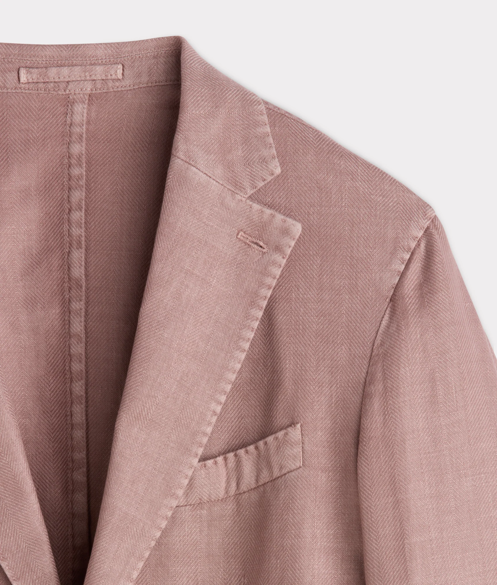 Herringbone Sport Coat - Modern Fit :: Rose - Image 8