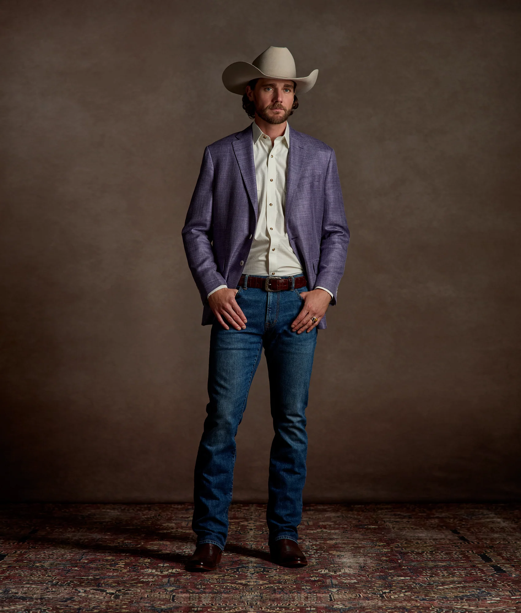 Lucchese Sport Coat :: Purple - Image 3