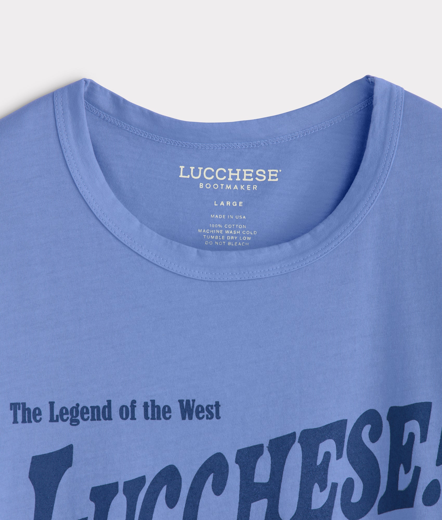 Spaghetti Western Tee :: Blue Jean - Image 4