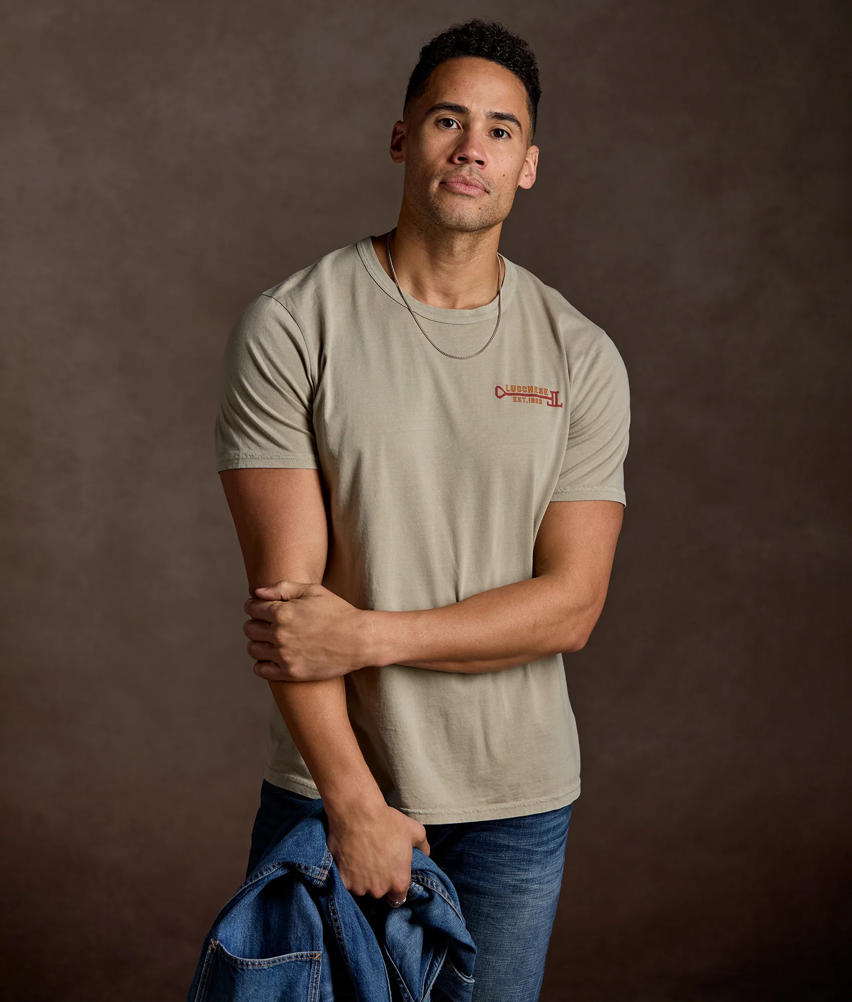 Longhorn Stamp Tee :: Sand - Image 2
