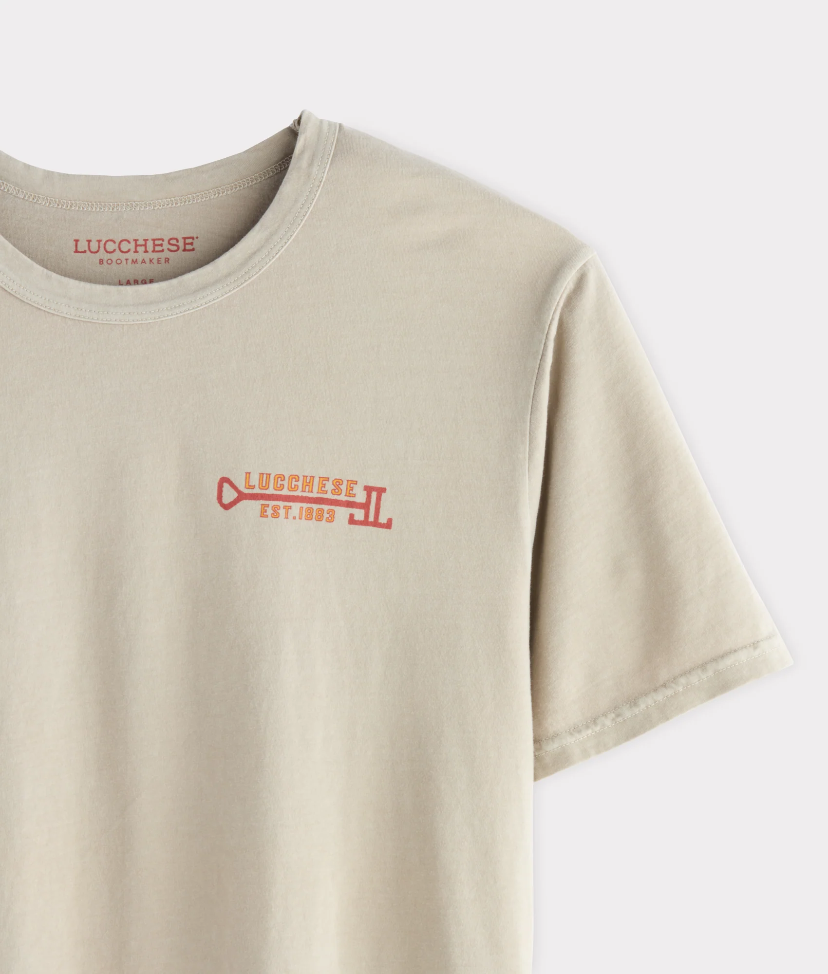 Longhorn Stamp Tee :: Sand - Image 4