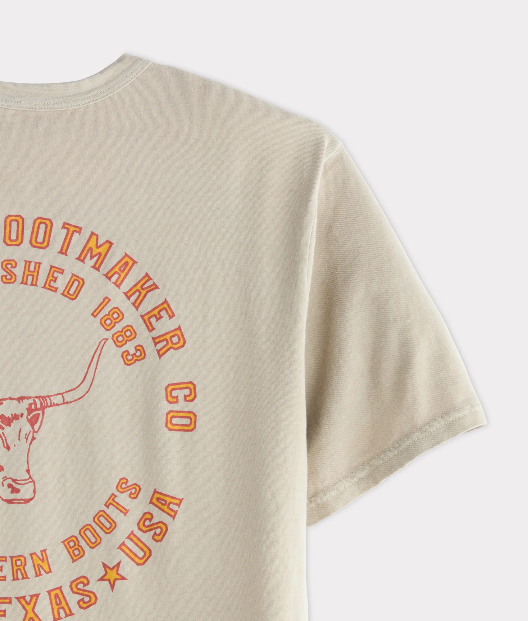 Longhorn Stamp Tee :: Sand - Image 8
