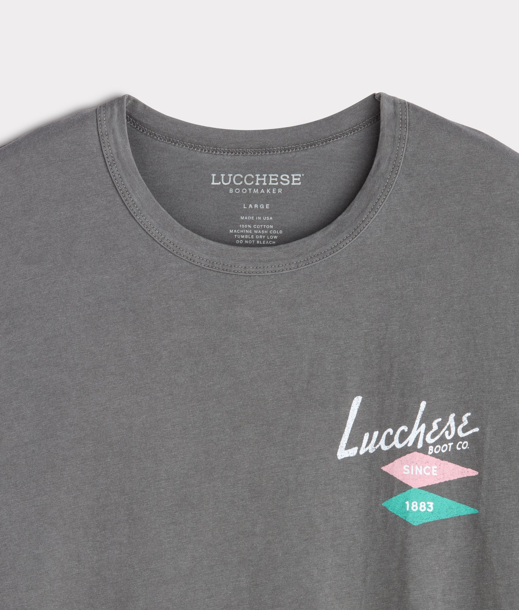 Lucchese Hotel Tee :: Slate - Image 4