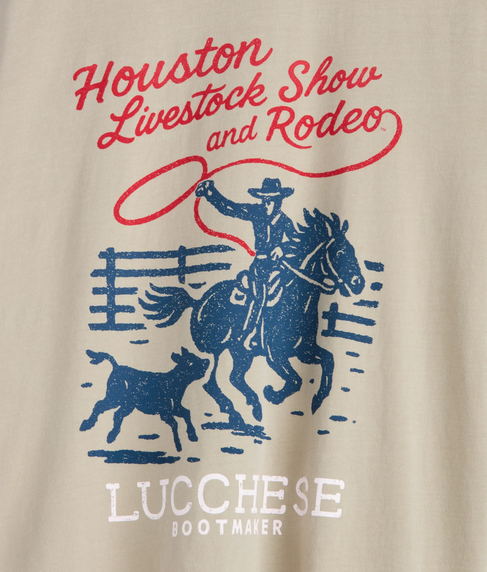 Lasso Houston Rodeo Tee :: Sand - Image 4