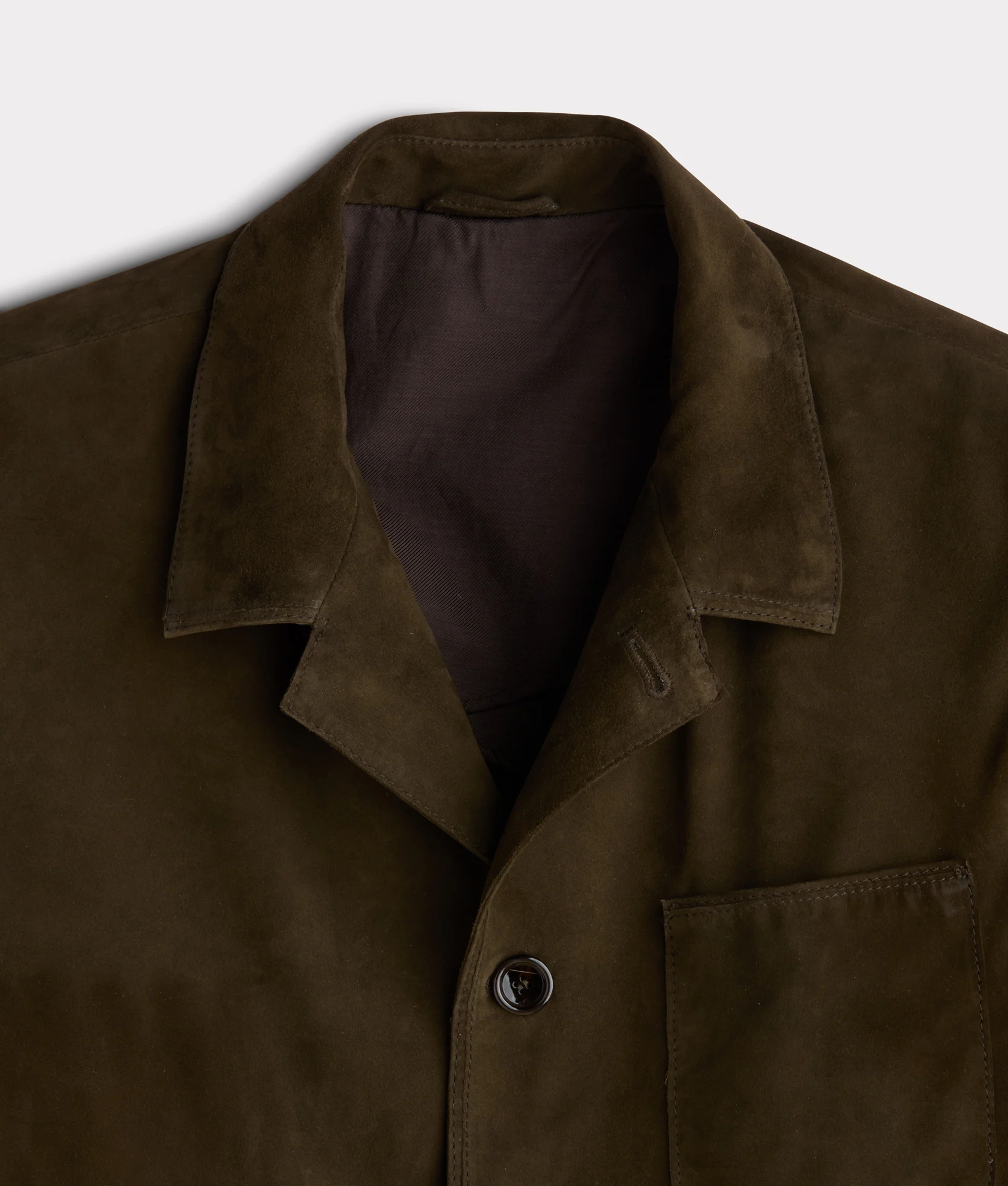 Hogan Suede Blazer :: Olive - Image 4