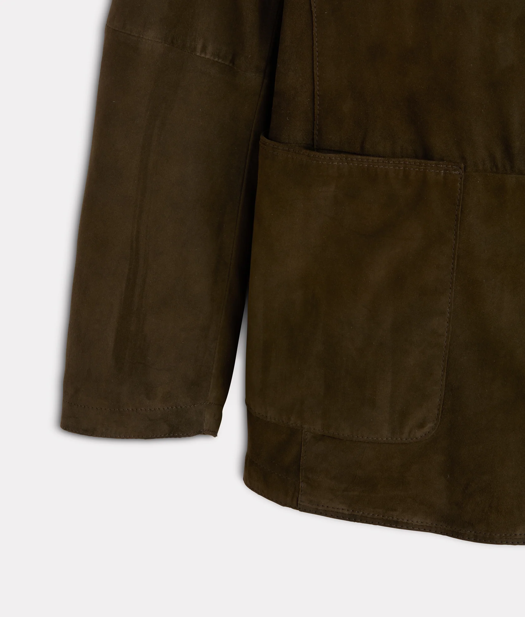 Hogan Suede Blazer :: Olive - Image 6