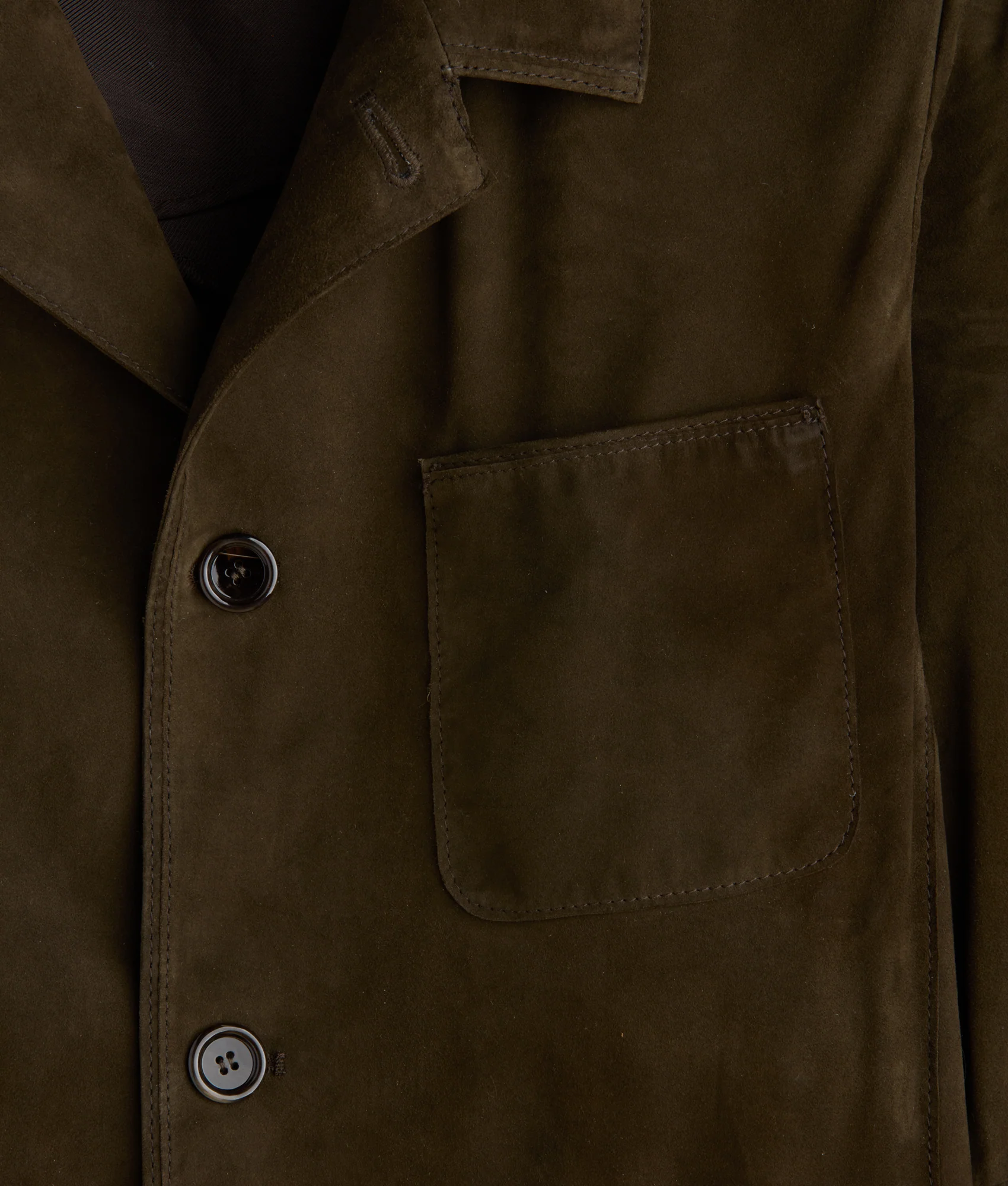 Hogan Suede Blazer :: Olive - Image 8