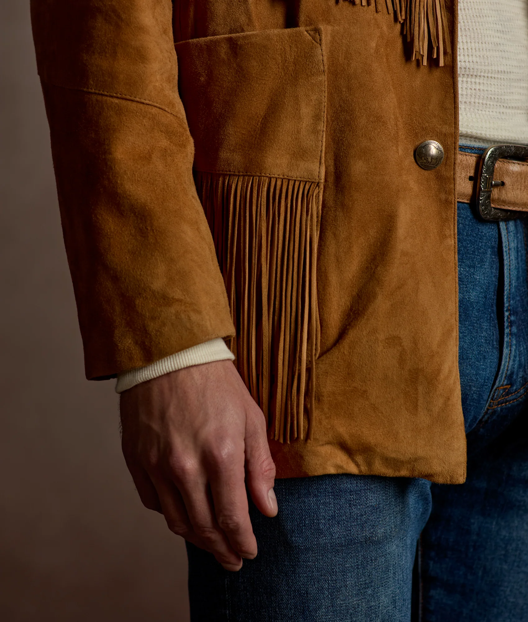 Maverick Fringe Jacket :: Tan - Image 11