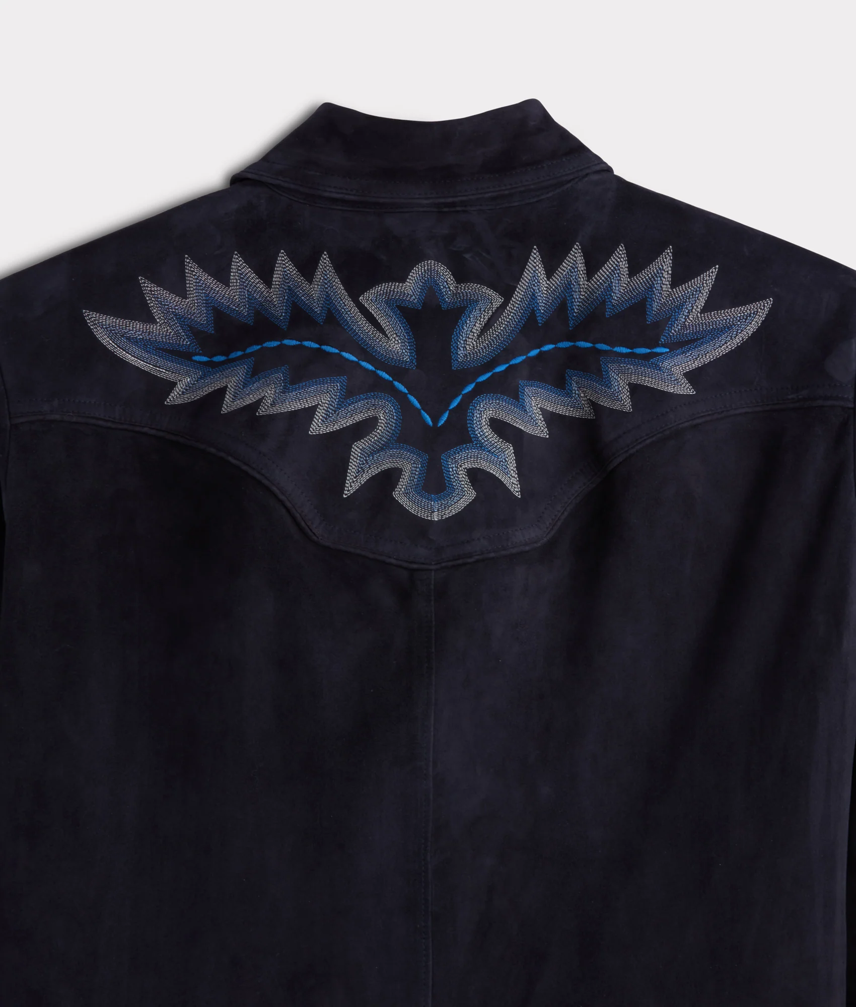 Ace Suede Shacket :: Dusty Blue - Image 11