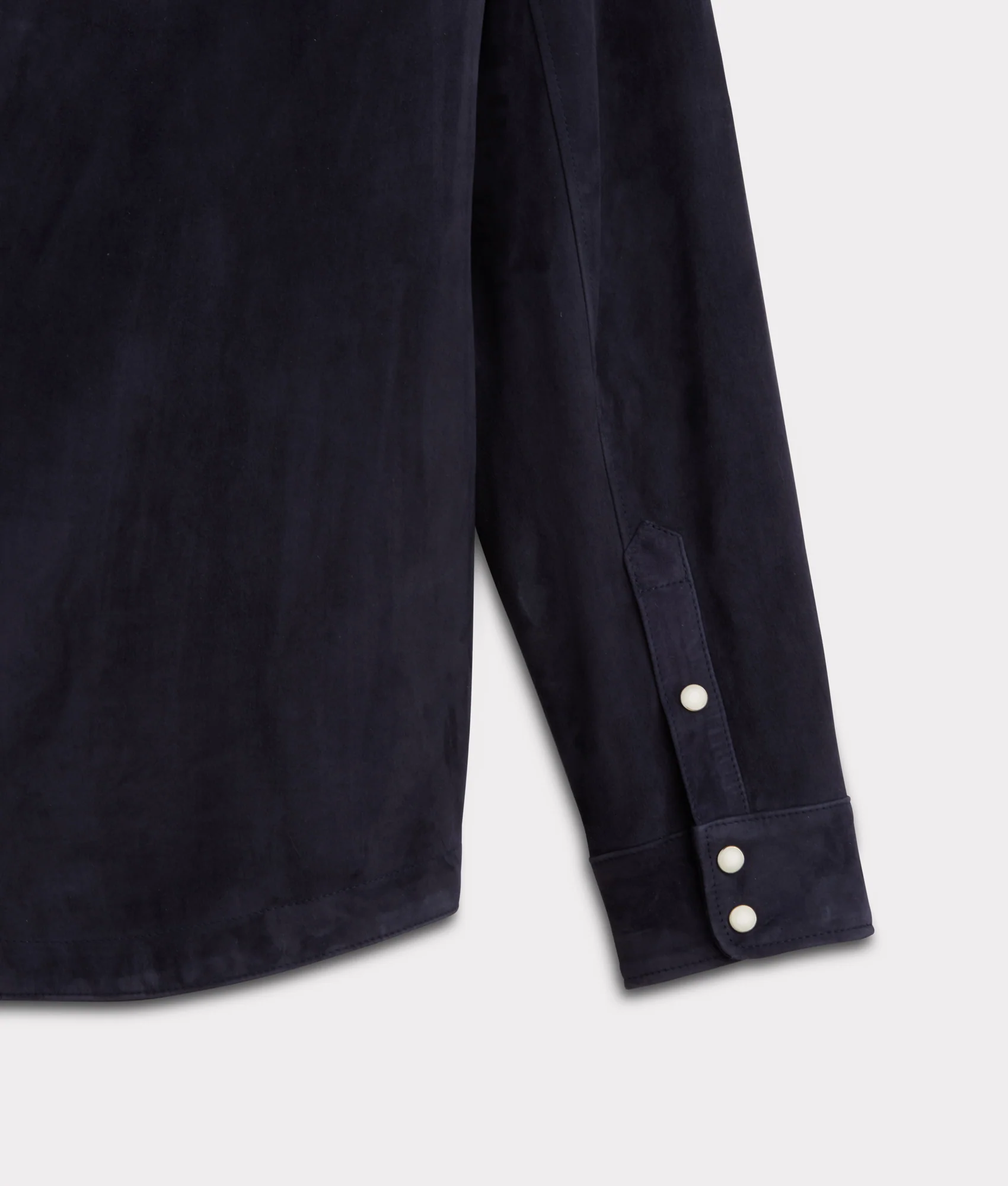 Ace Suede Shacket :: Dusty Blue - Image 12