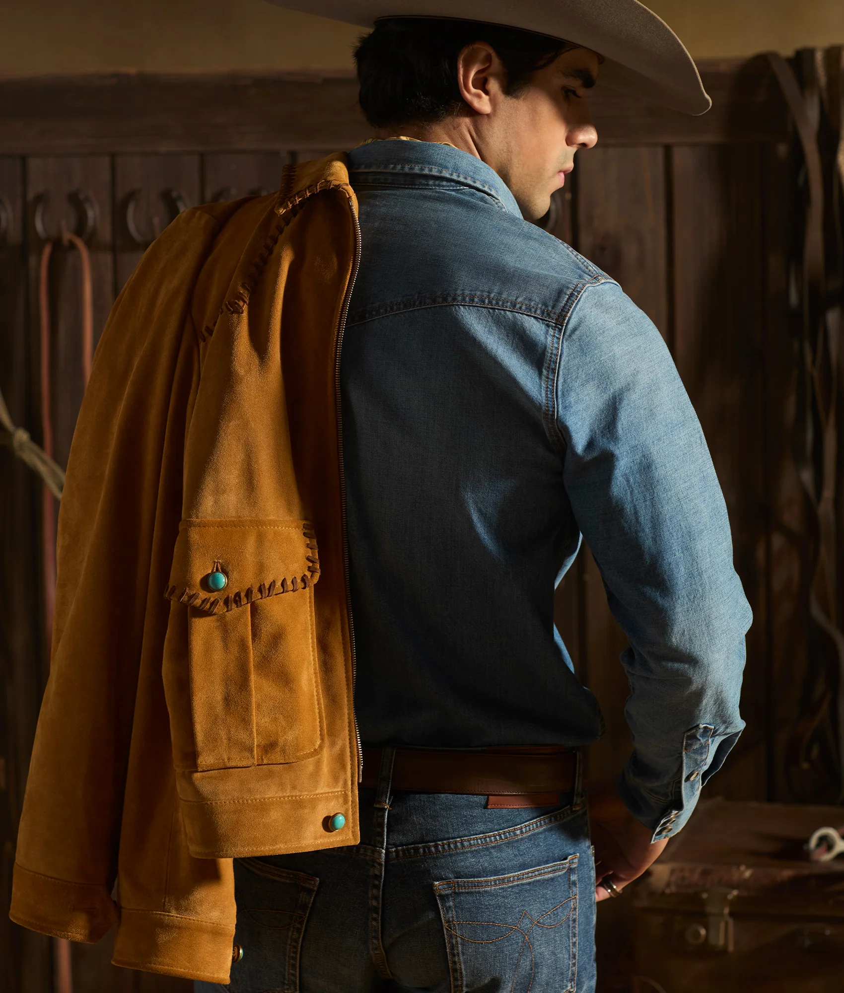 Dasan Suede Jacket :: Mustard Tan - Image 12