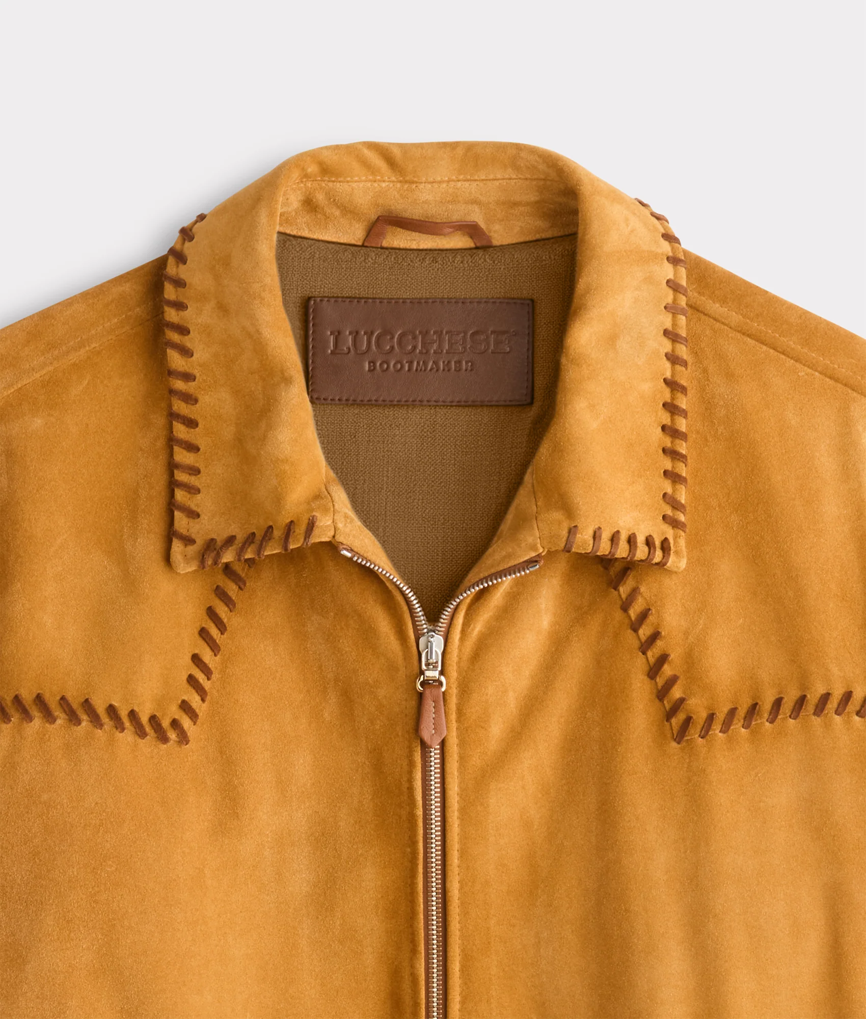 Dasan Suede Jacket :: Mustard Tan - Image 4