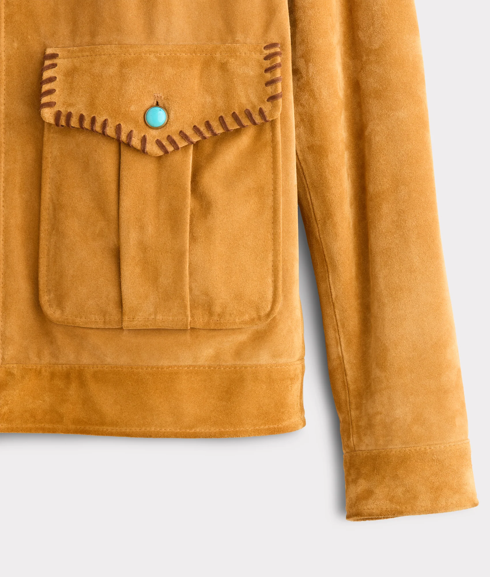 Dasan Suede Jacket :: Mustard Tan - Image 5