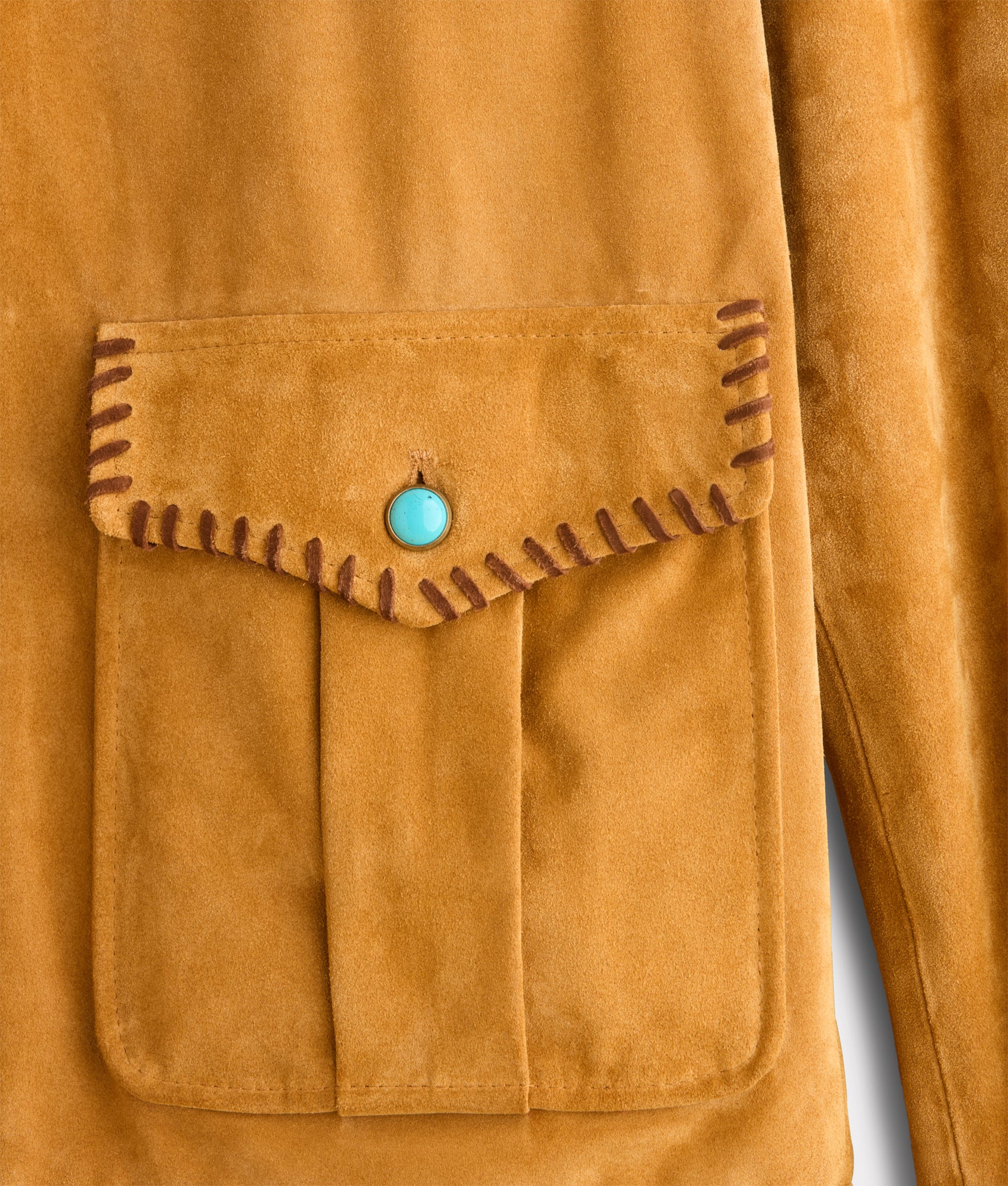 Dasan Suede Jacket :: Mustard Tan - Image 9