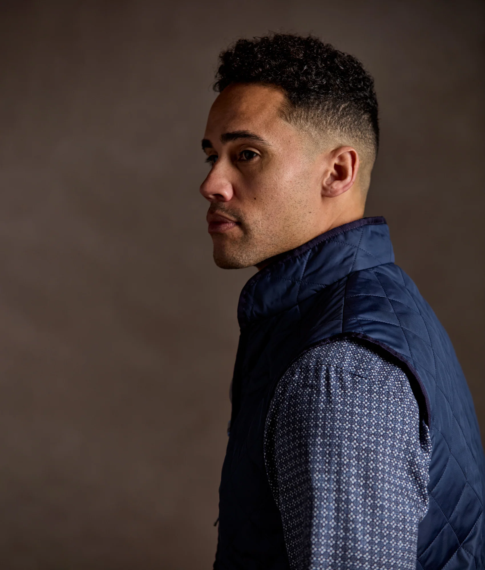 Jameson Quilted Vest :: Navy - Image 11