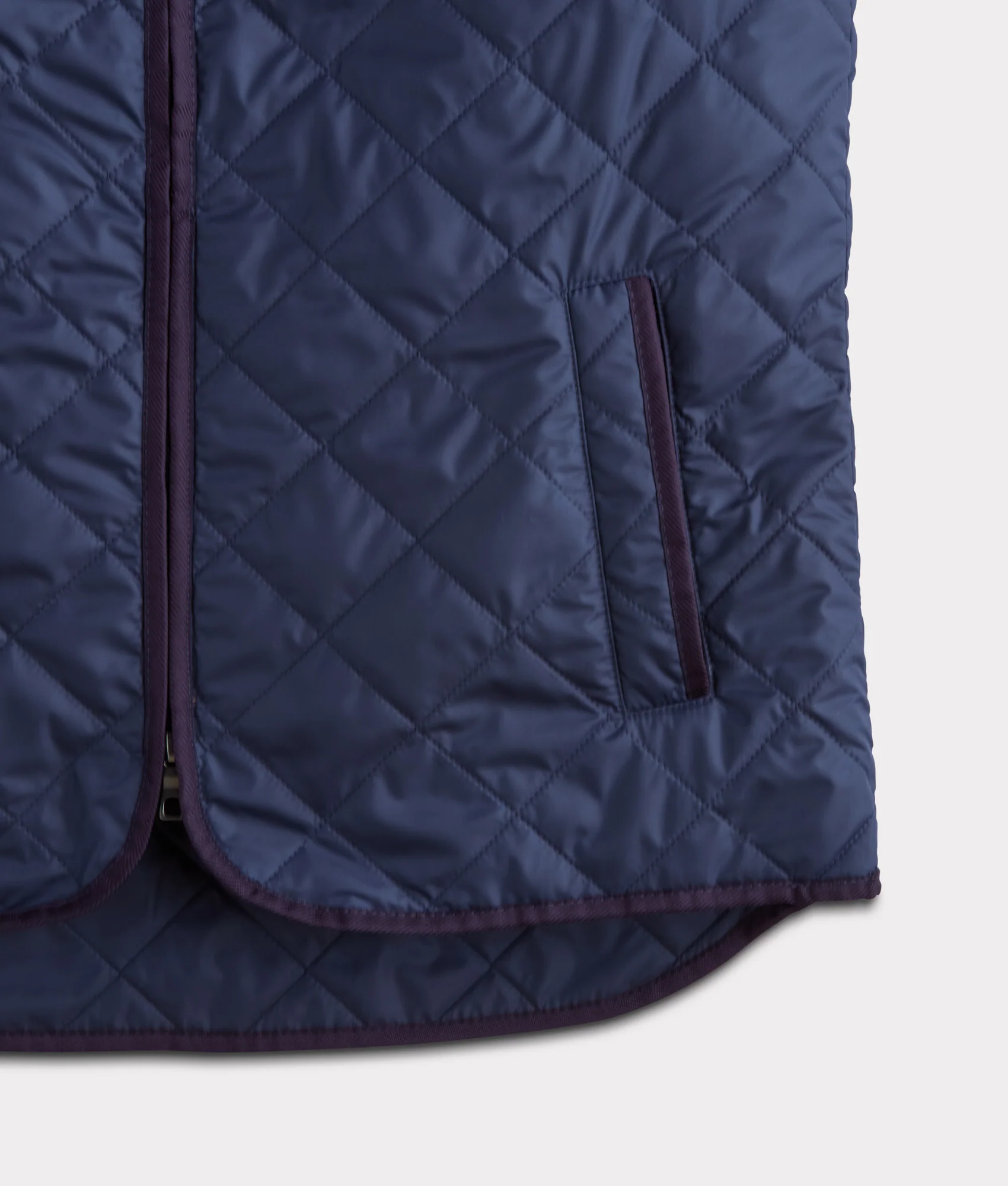 Jameson Quilted Vest :: Navy - Image 6