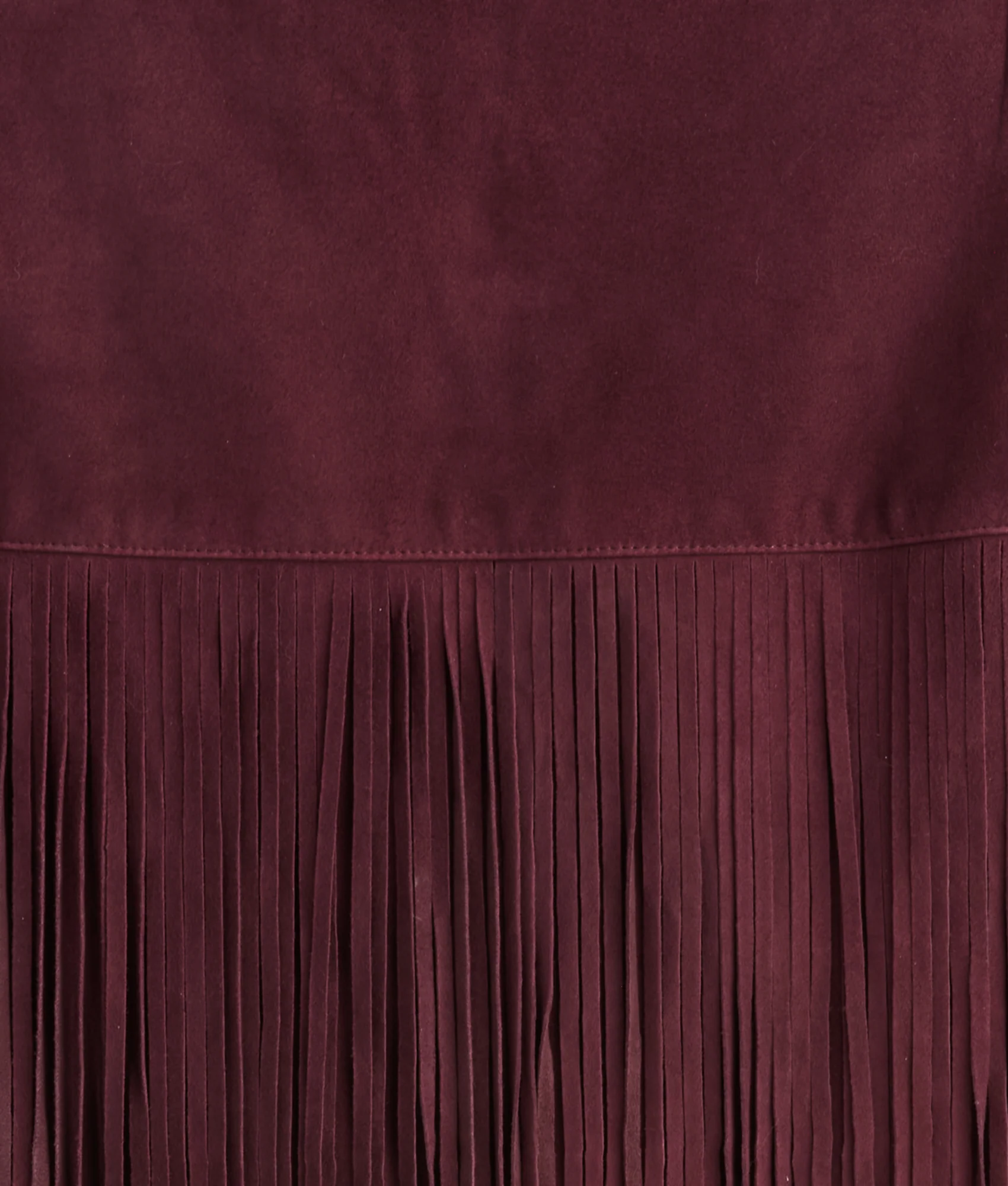 Rhiannon Fringe Skirt :: Black Cherry - Image 8