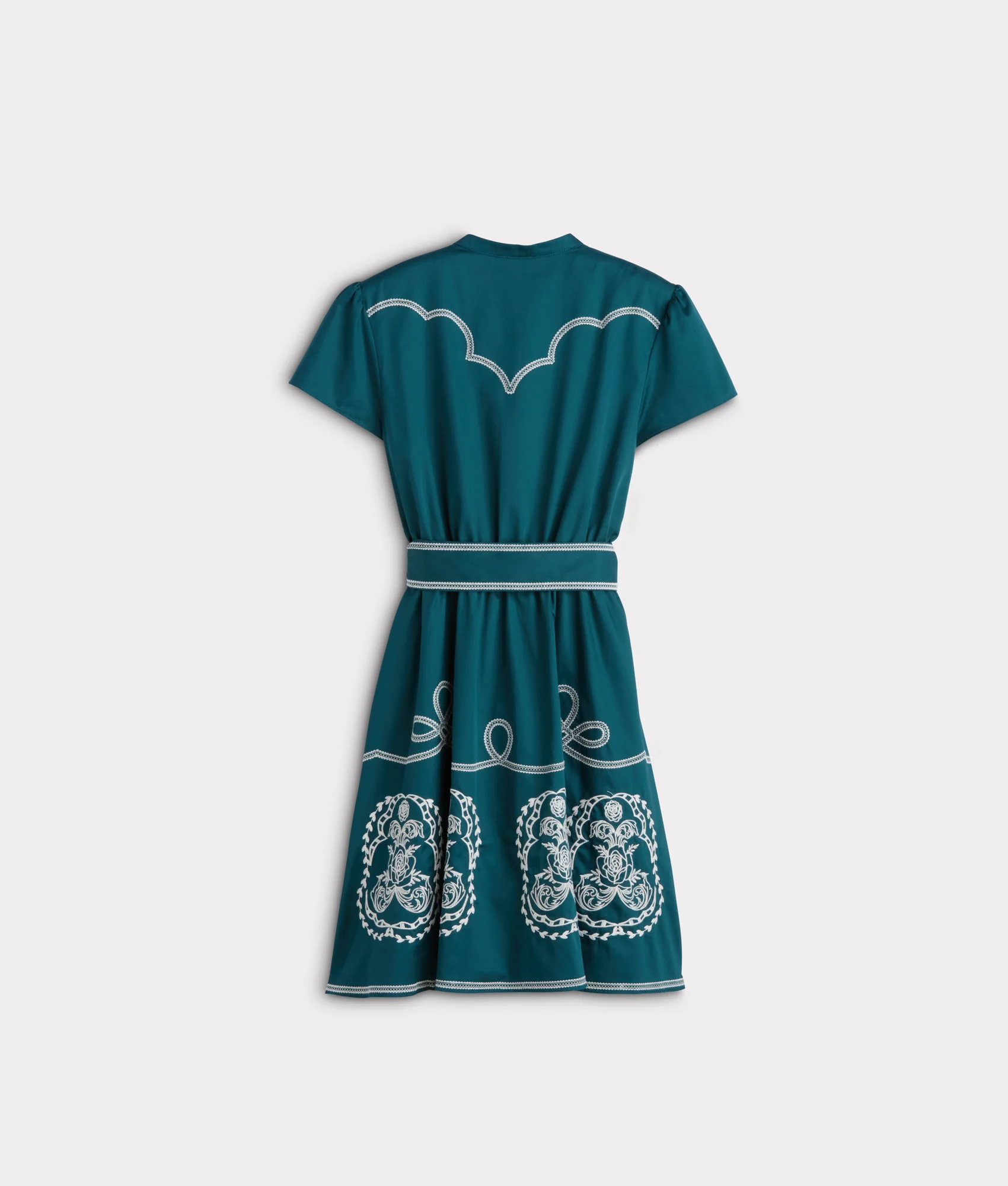 Cassidy Flutter Dress :: Ocean - Image 3