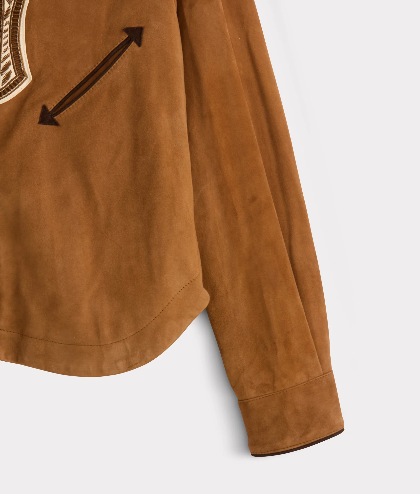 Grace Suede Shacket :: Camel - Image 10