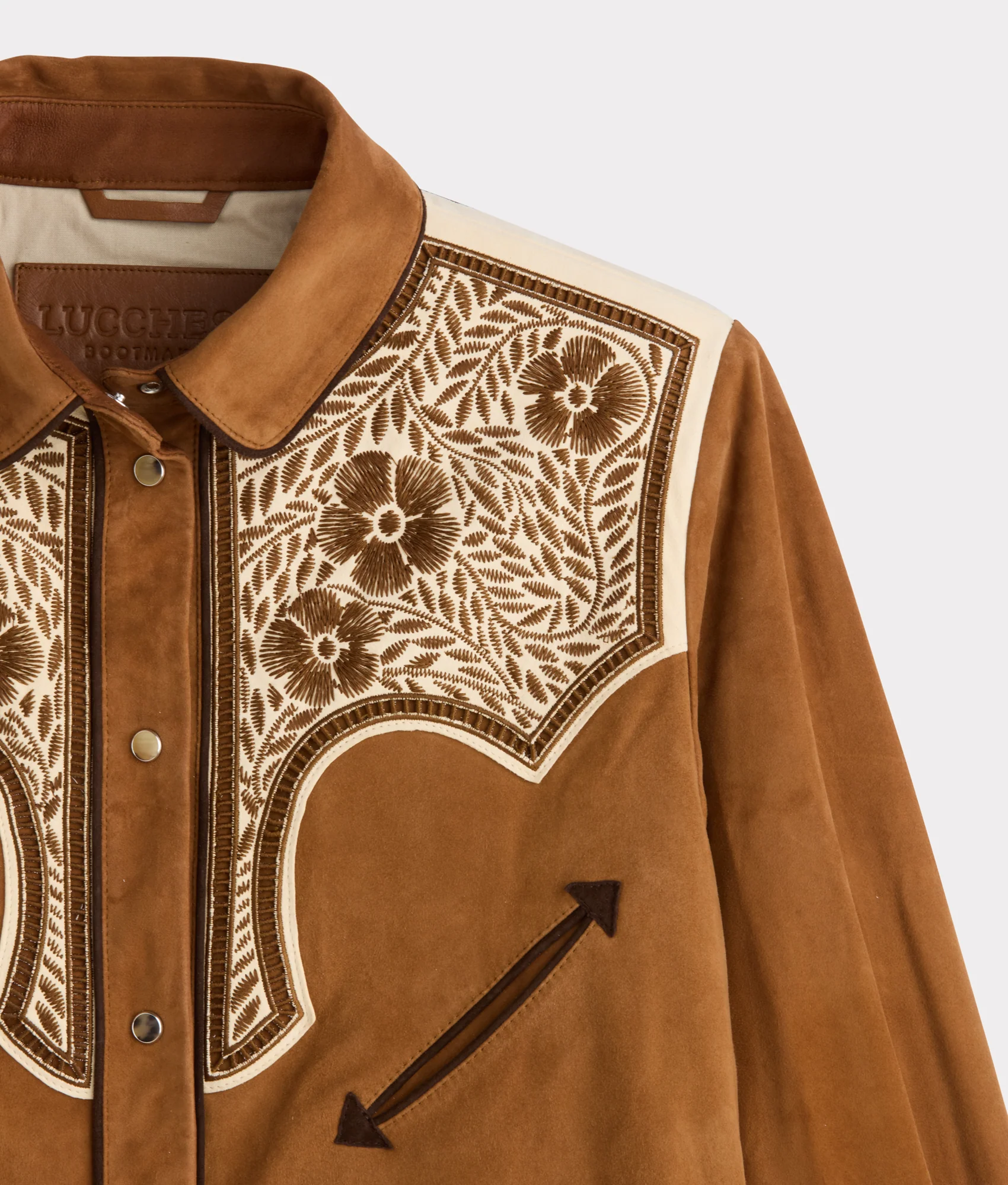 Grace Suede Shacket :: Camel - Image 9