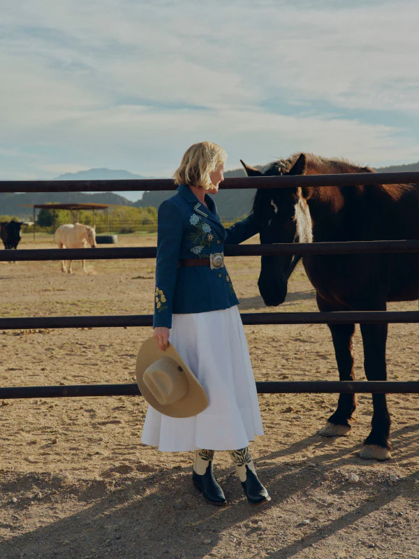 Lela Rose x Lucchese Heron :: Denim - Image 10