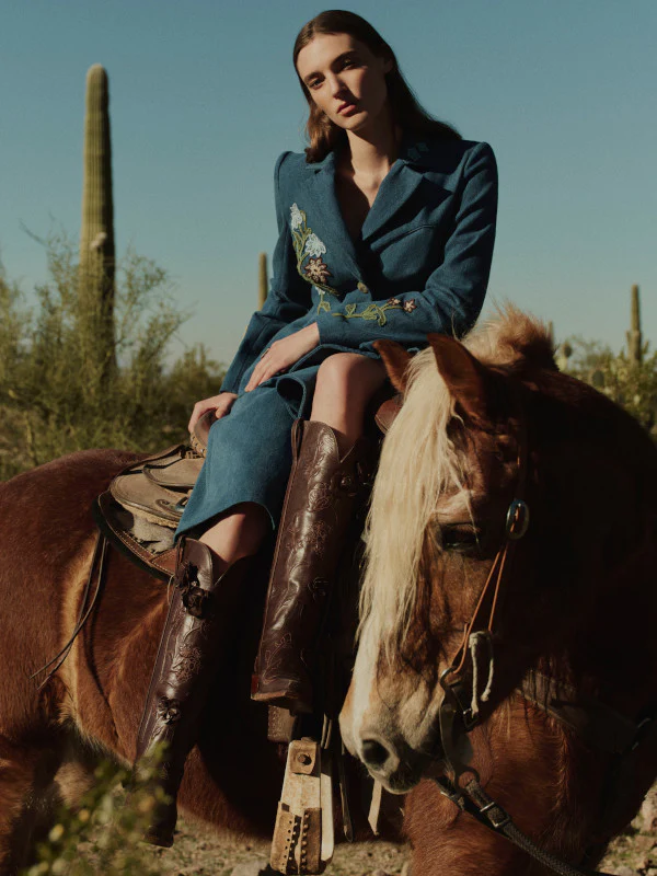 Lela Rose x Lucchese Heron :: Denim - Image 8