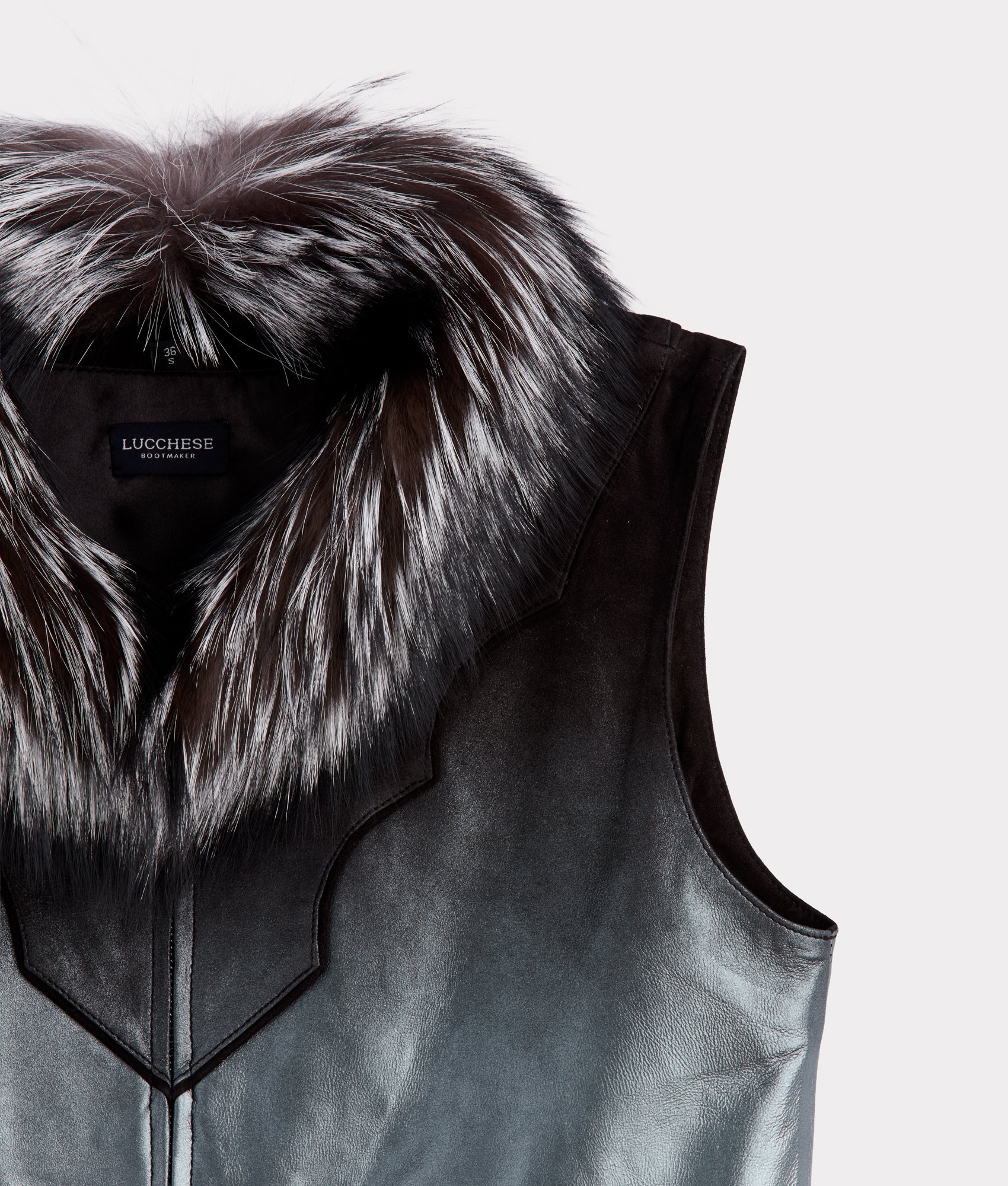 Duchess Of The Range Fur Vest :: Metallic Gradient - Image 5