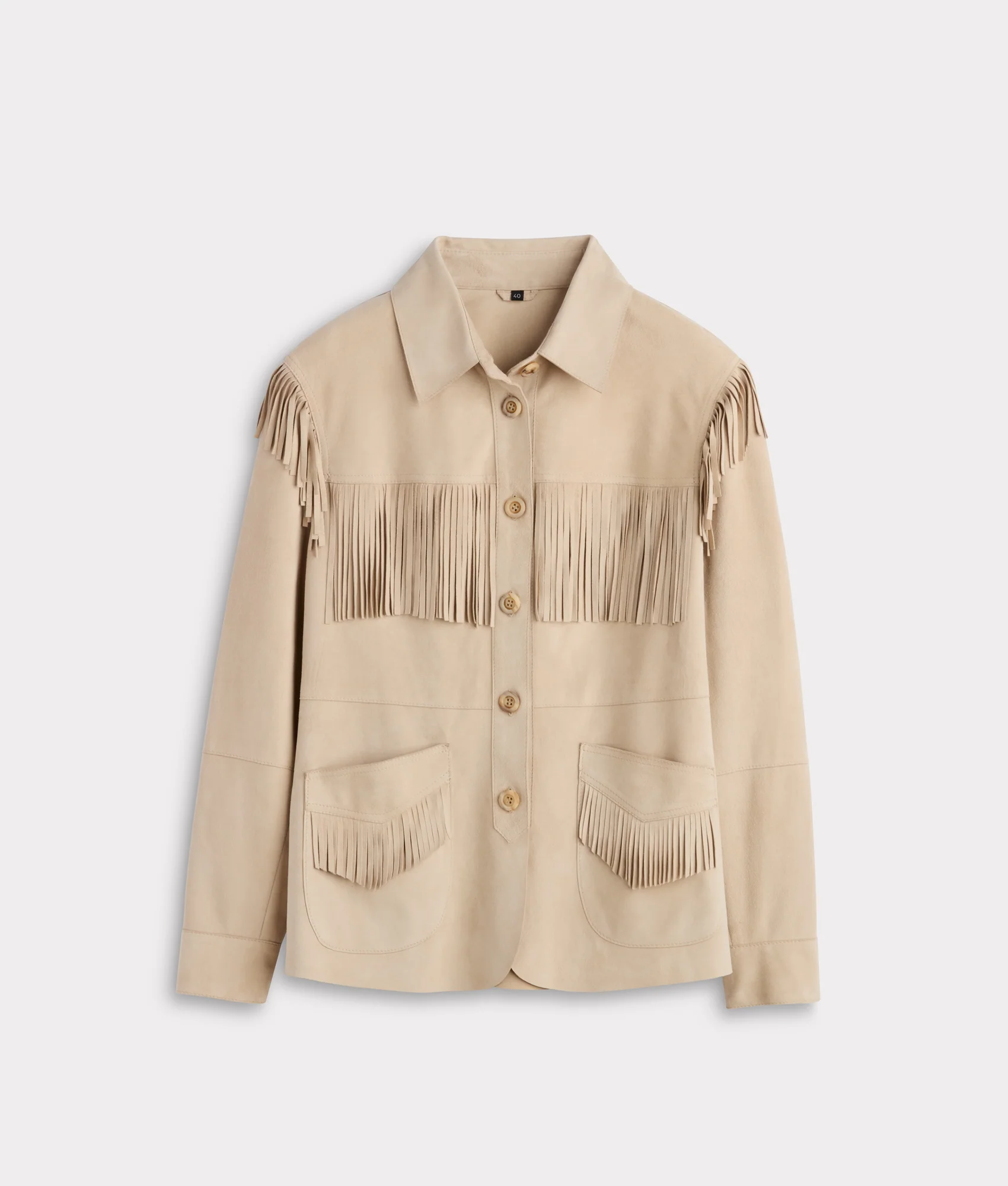 Olathe Fringe Jacket :: Sand