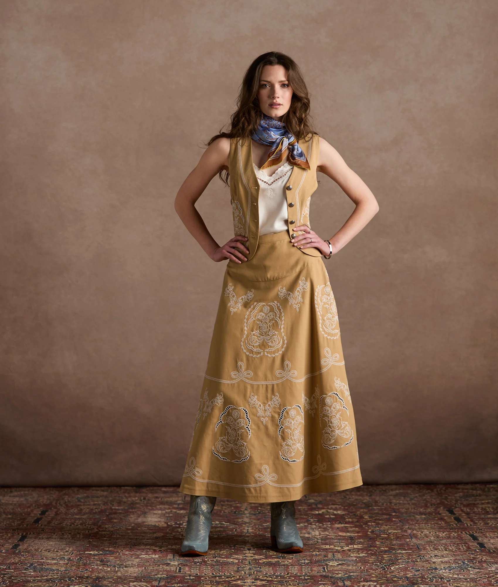 Clara Vest :: Tan - Image 6