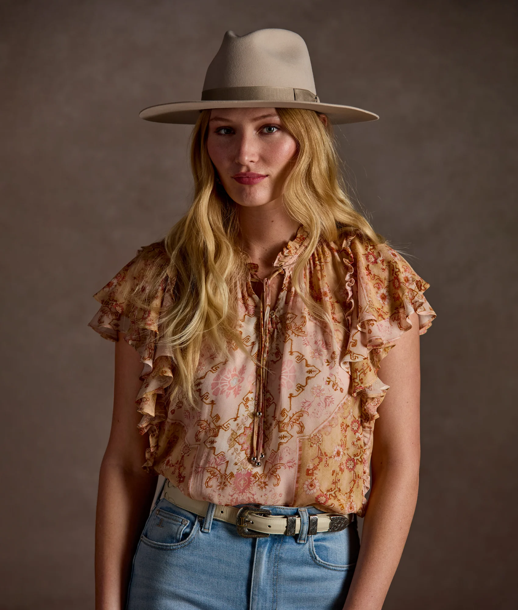 Marley Georgette Blouse :: Pastel - Image 2