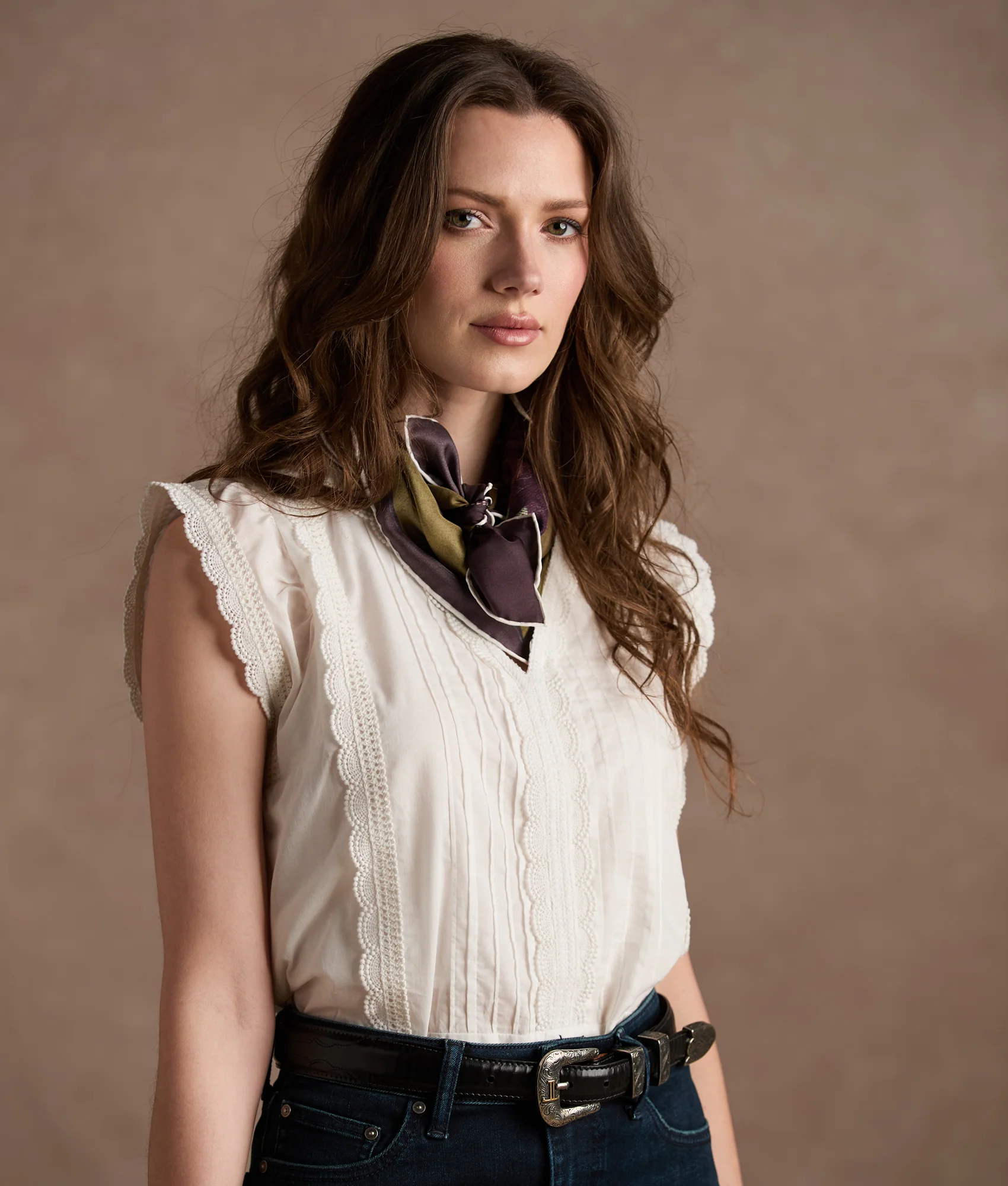 Sutton Pintuck Blouse :: White - Image 3