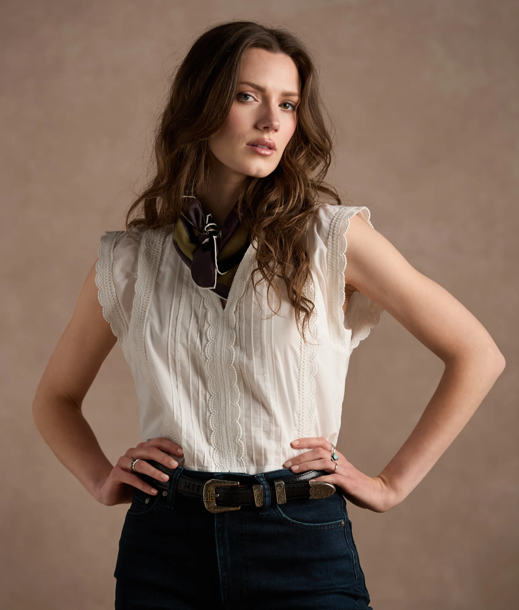 Sutton Pintuck Blouse :: White - Image 4