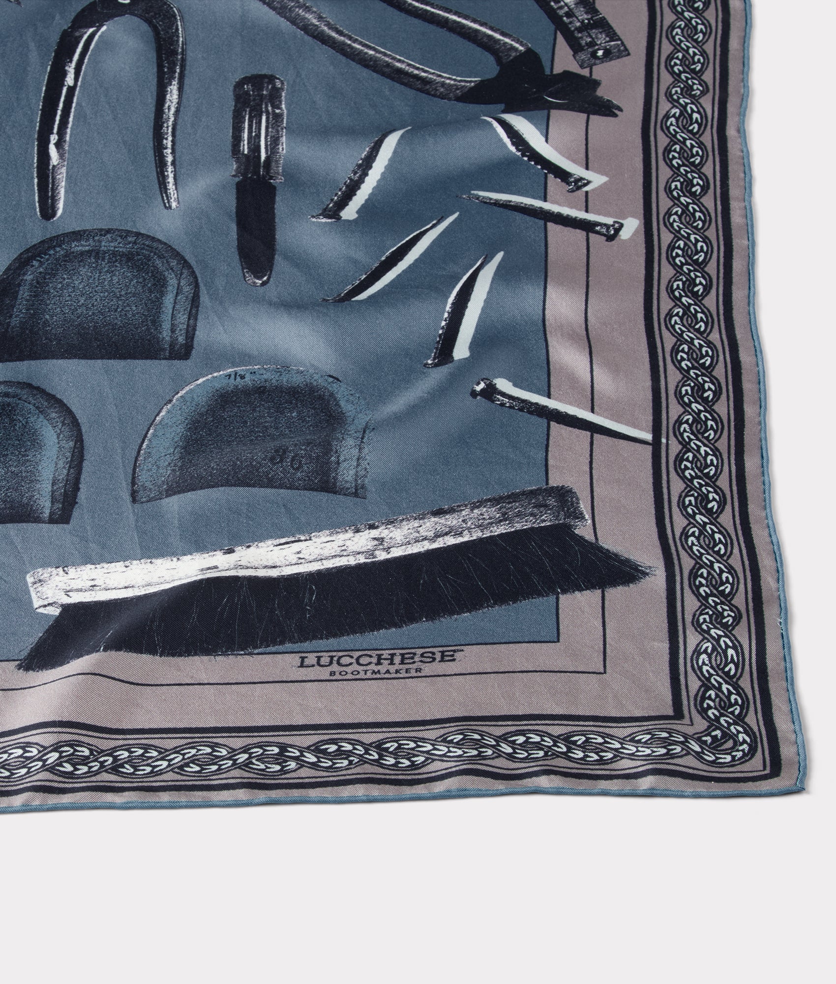 Tools Of The Trade Silk Scarf :: Periwinkle - Image 3