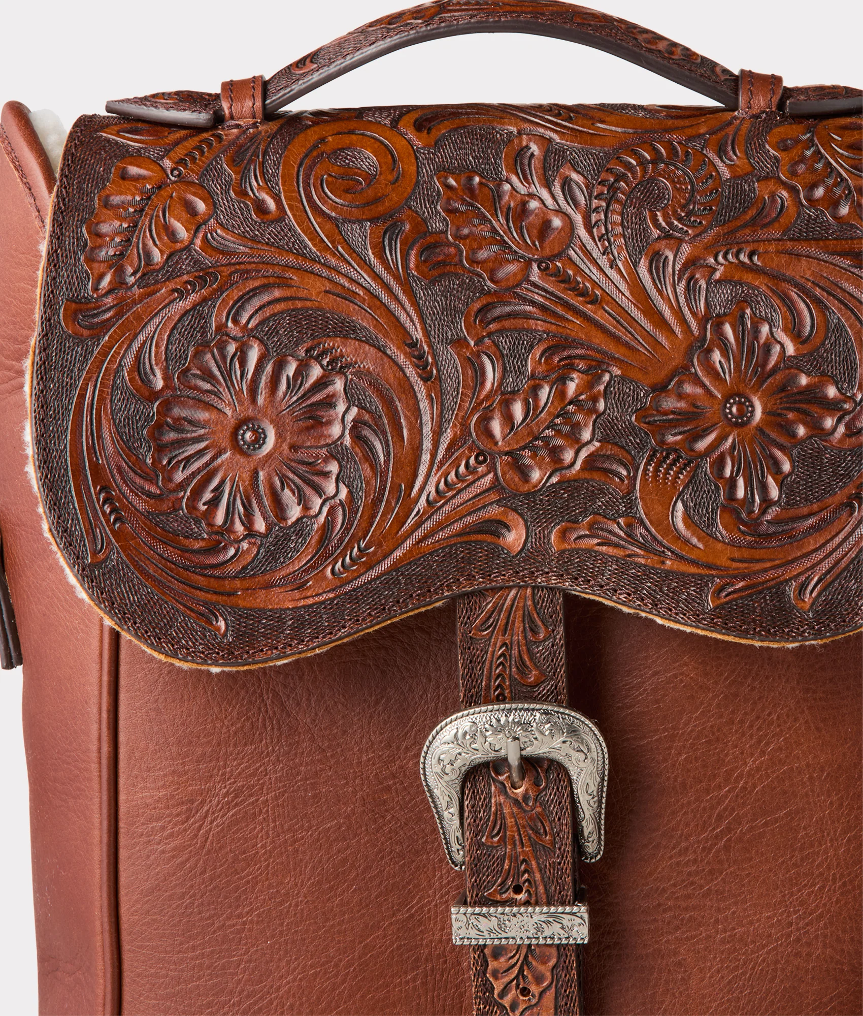 Lucchese x Chappellet Wine Bag :: Tobacco - Image 8