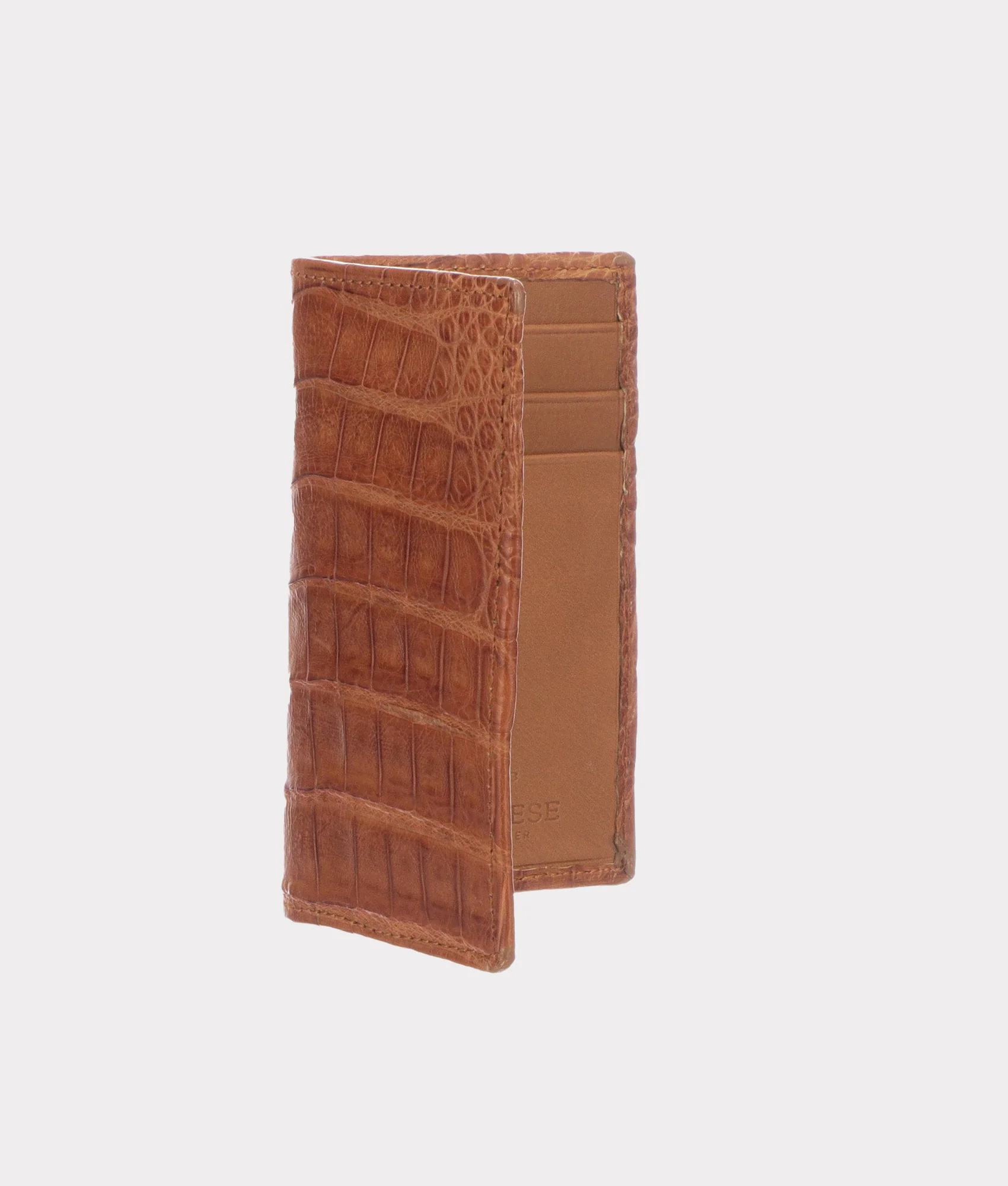 Bifold Wallet – Crocodile :: Cognac - Image 2