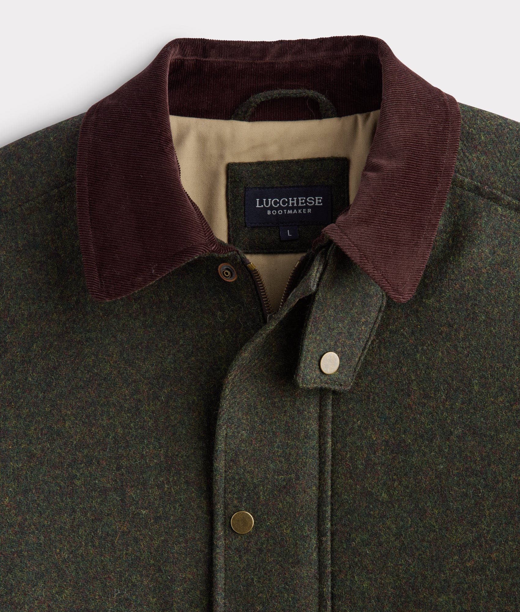Charles Shetland Wool Jacket :: Forest Green - Image 4
