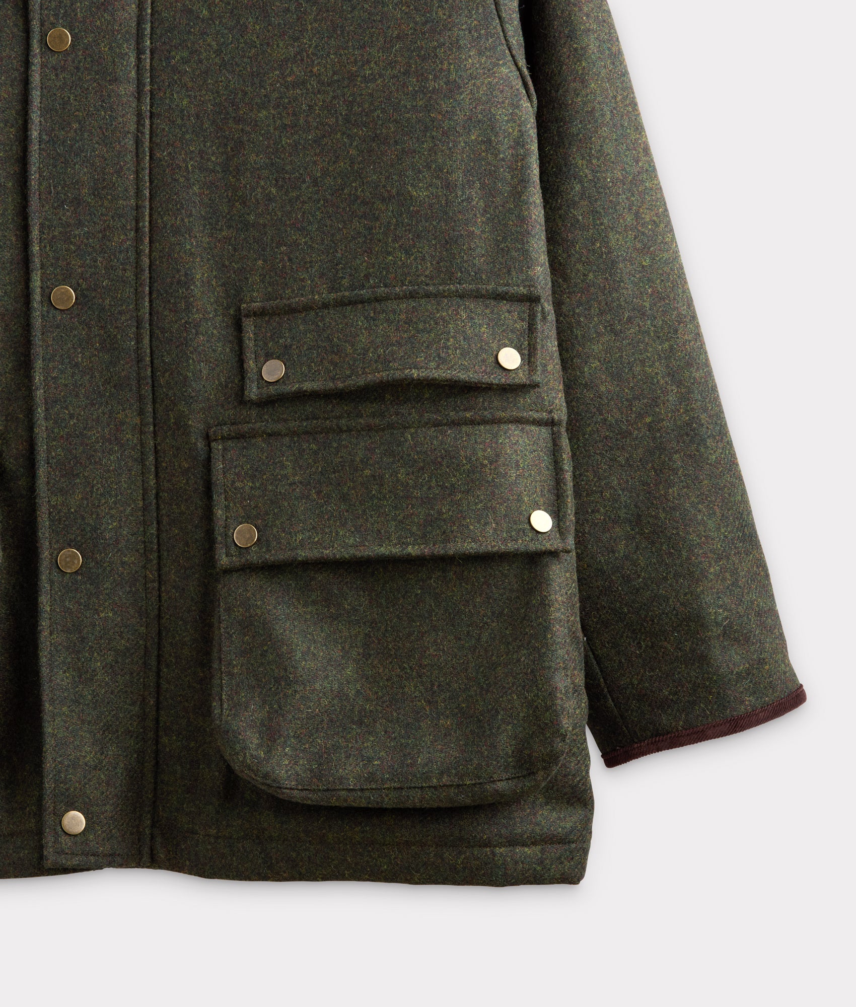 Charles Shetland Wool Jacket :: Forest Green - Image 6