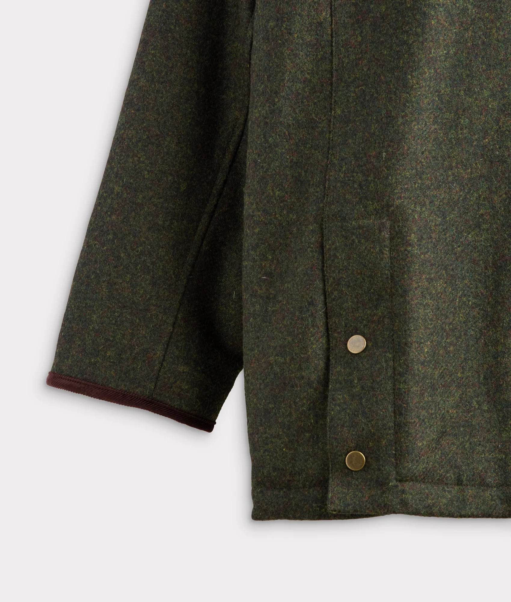 Charles Shetland Wool Jacket :: Forest Green - Image 7