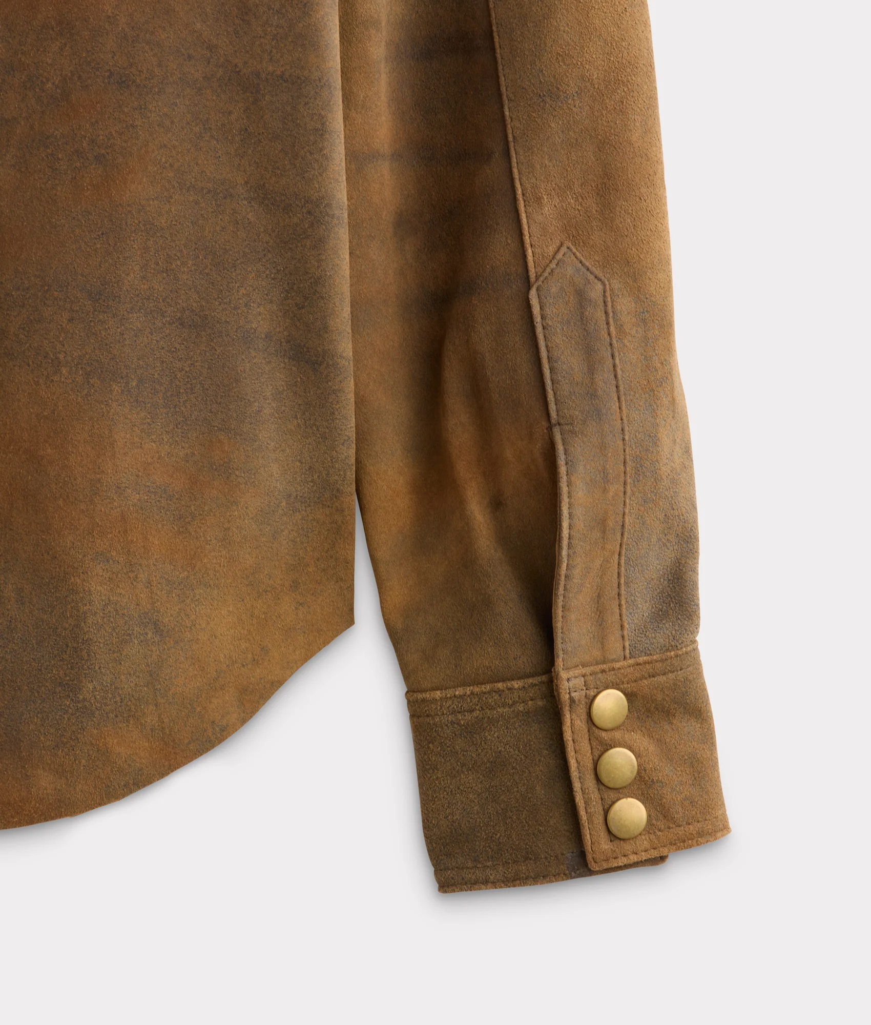 Colt Leather Shacket :: Mocha - Image 6